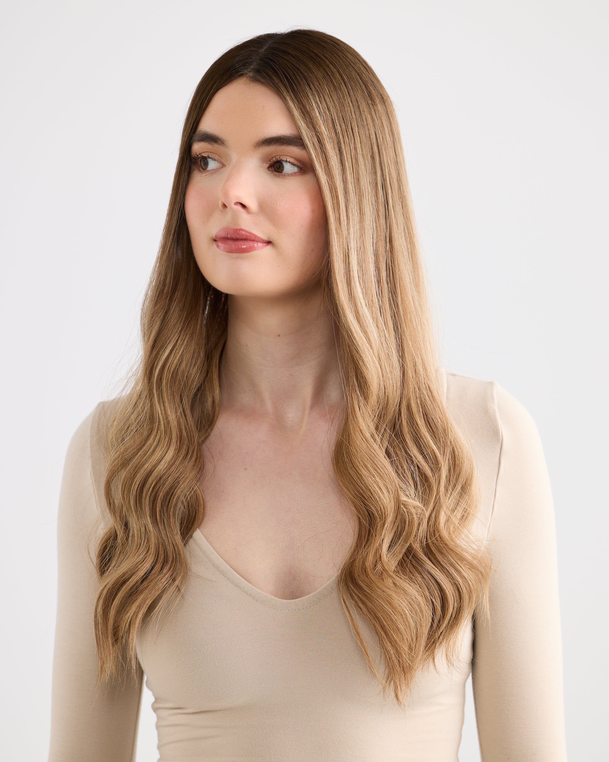 Burnt Honey // Illusion Lace Topper