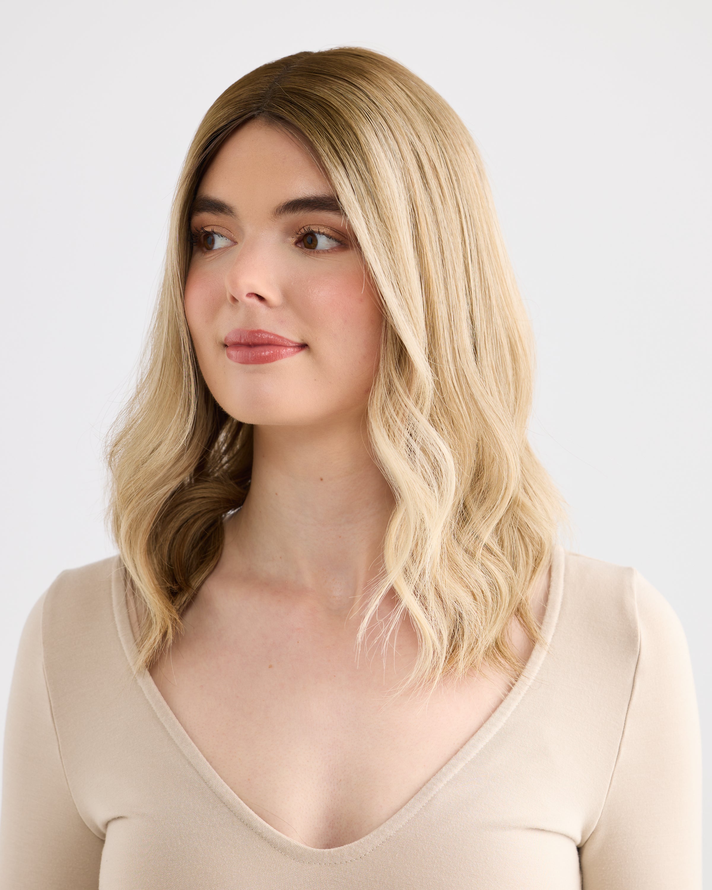 Champagne Blonde // Illusion Lace Topper