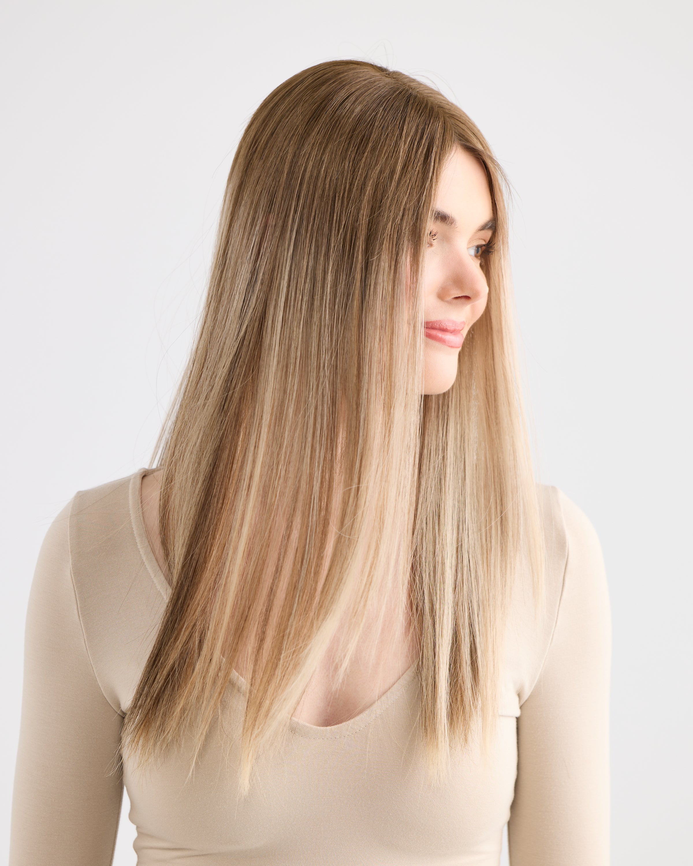 Champagne Blonde // Illusion Lace Topper