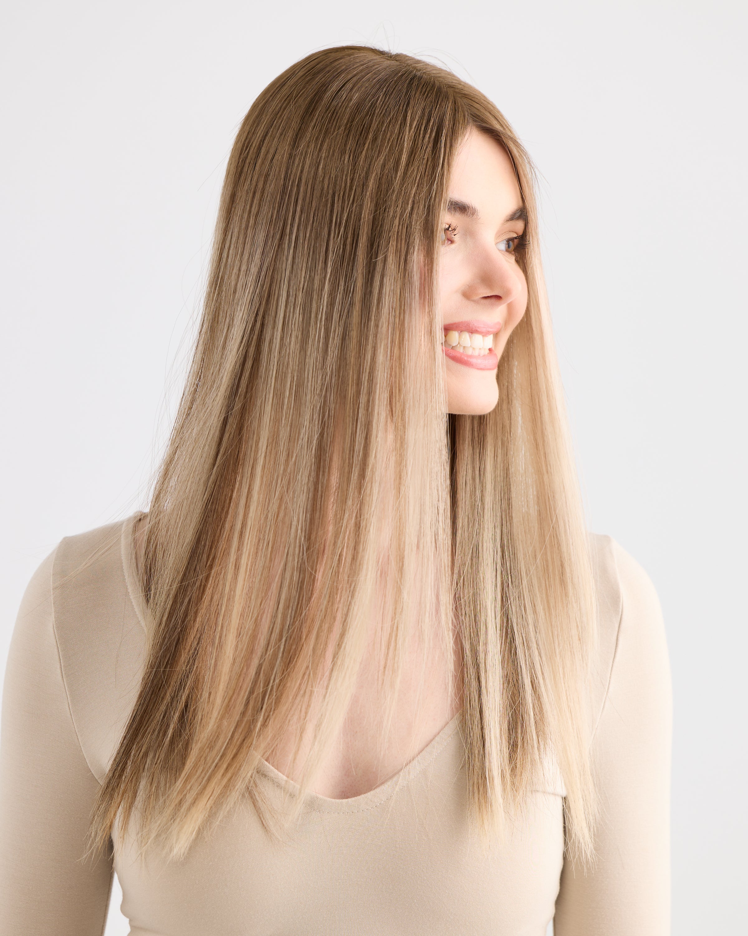 Champagne Blonde // Illusion Lace Topper