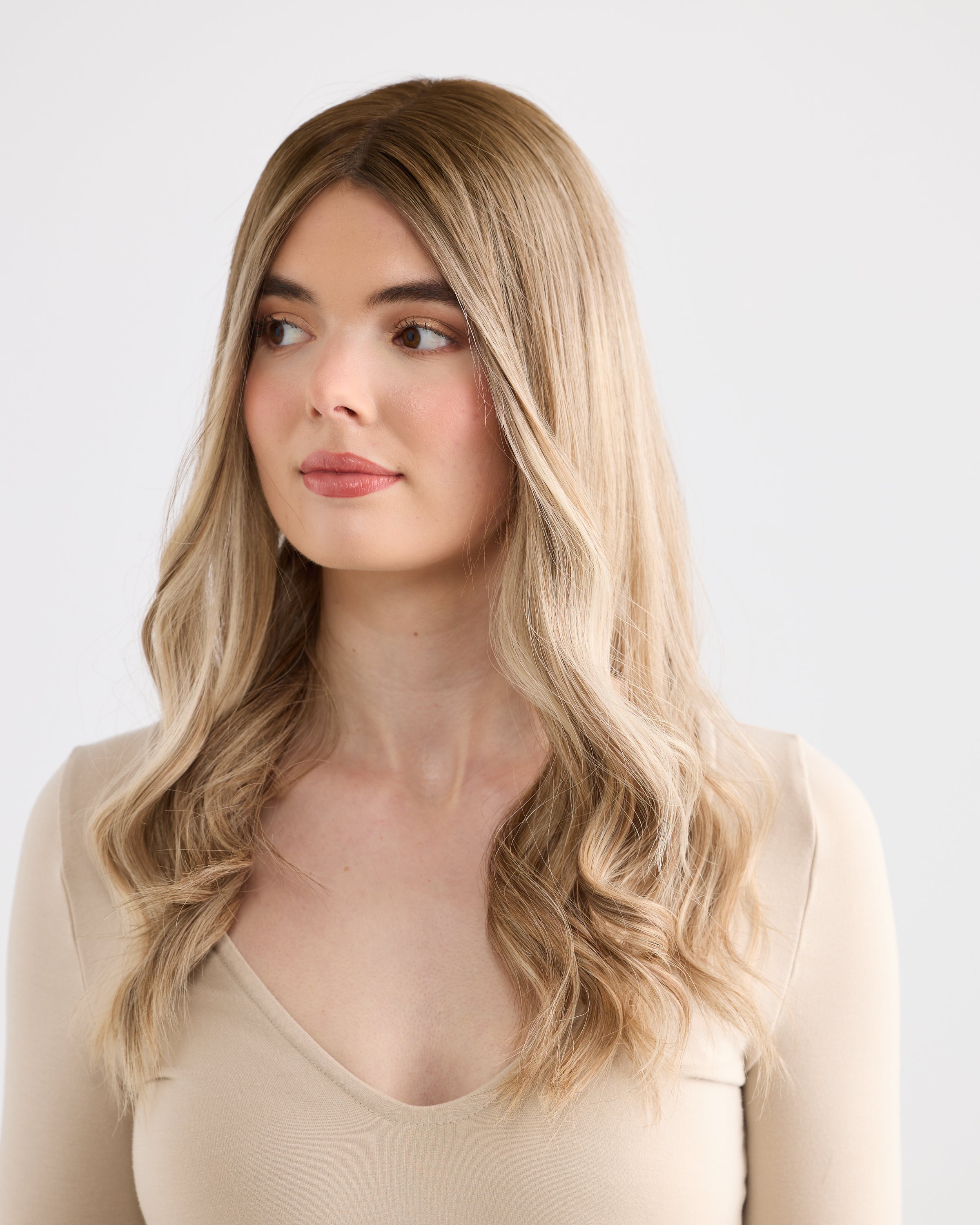 Champagne Blonde // Illusion Lace Topper