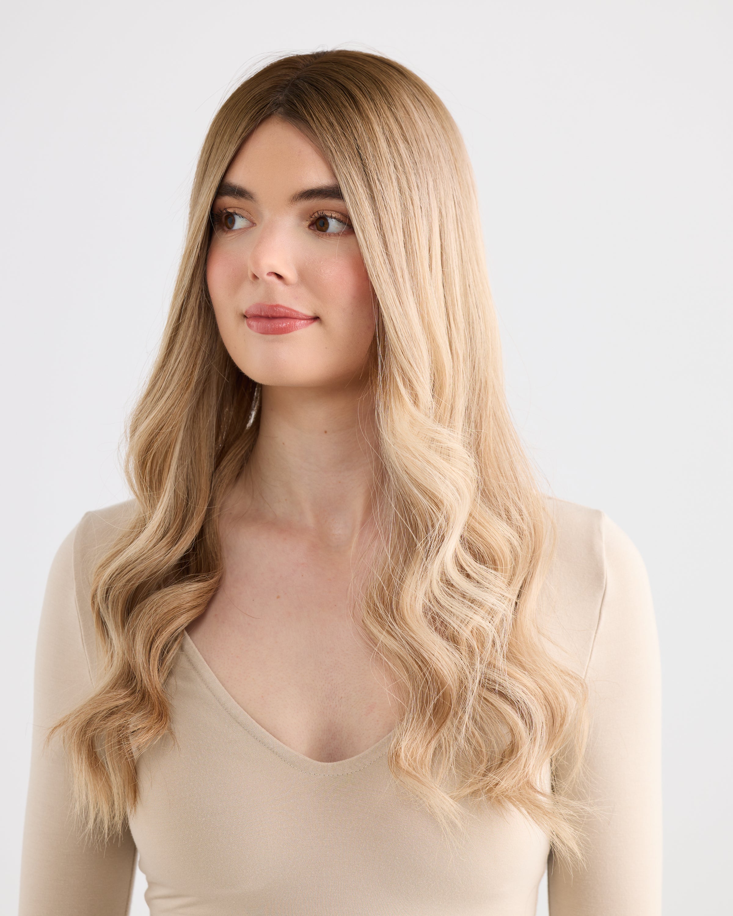 Champagne Blonde // Illusion Lace Topper