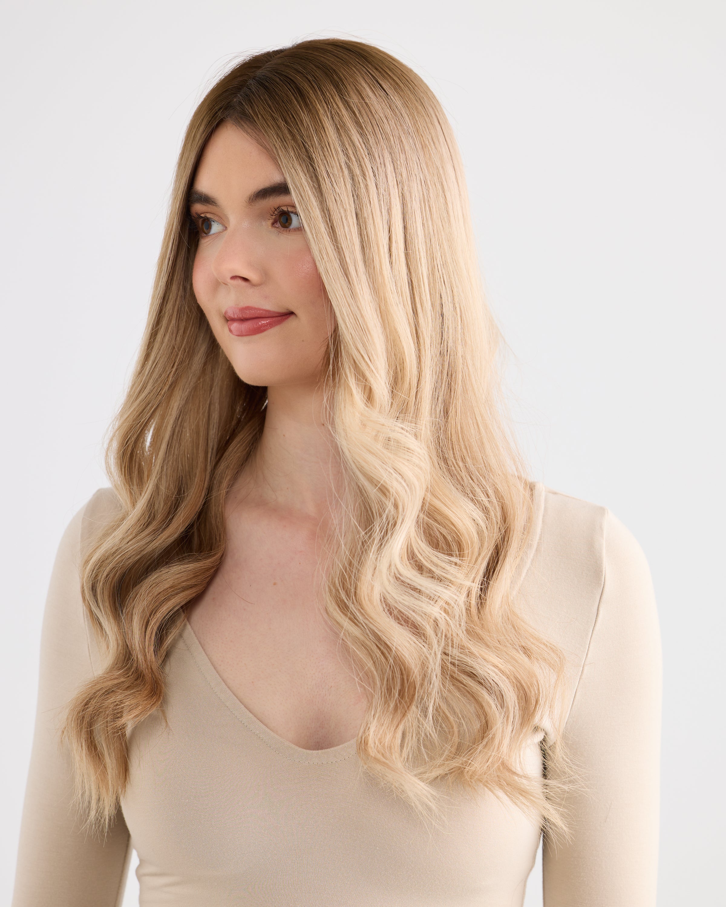 Champagne Blonde // Illusion Lace Topper