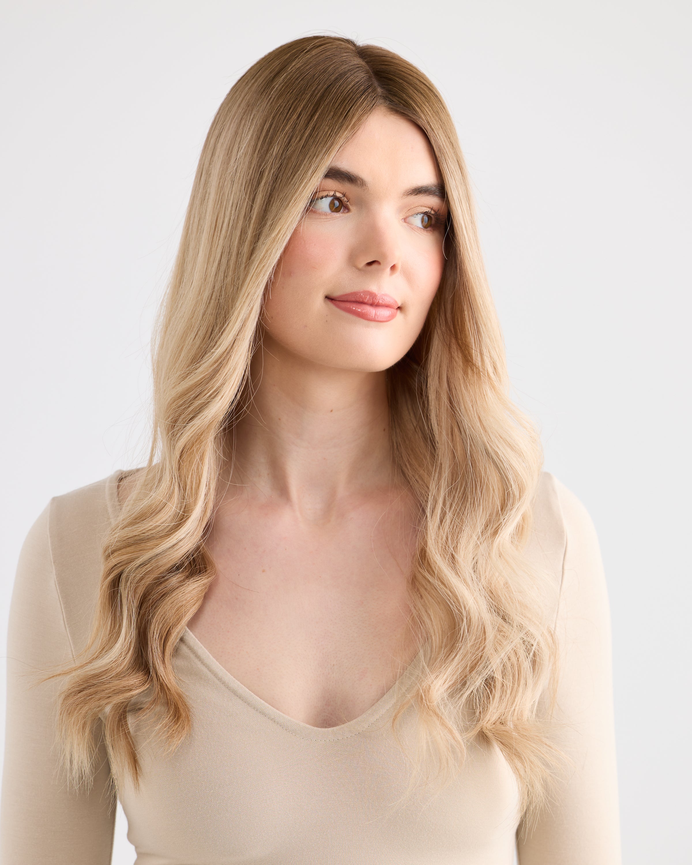 Champagne Blonde // Illusion Lace Topper