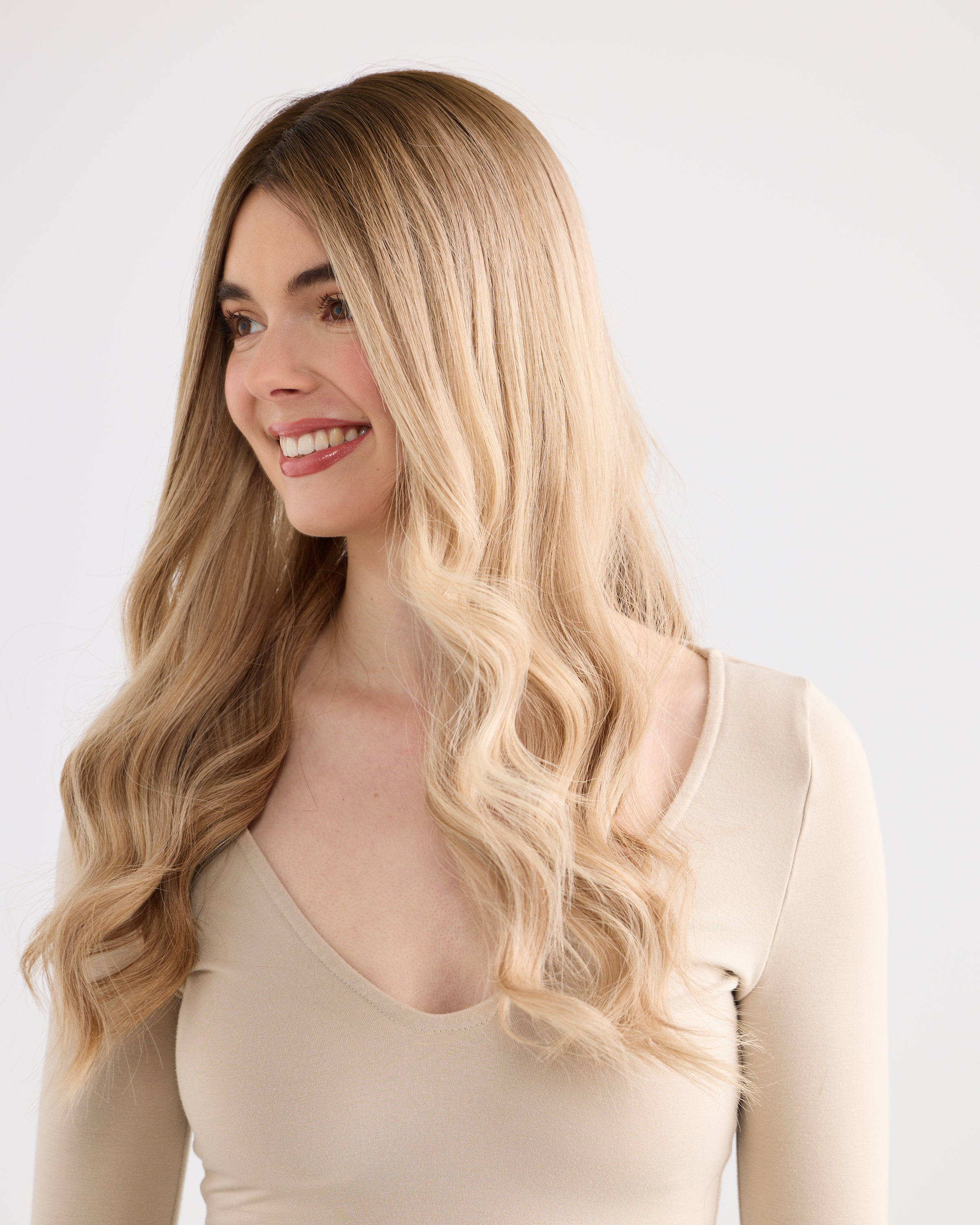 Champagne Blonde // Illusion Lace Topper