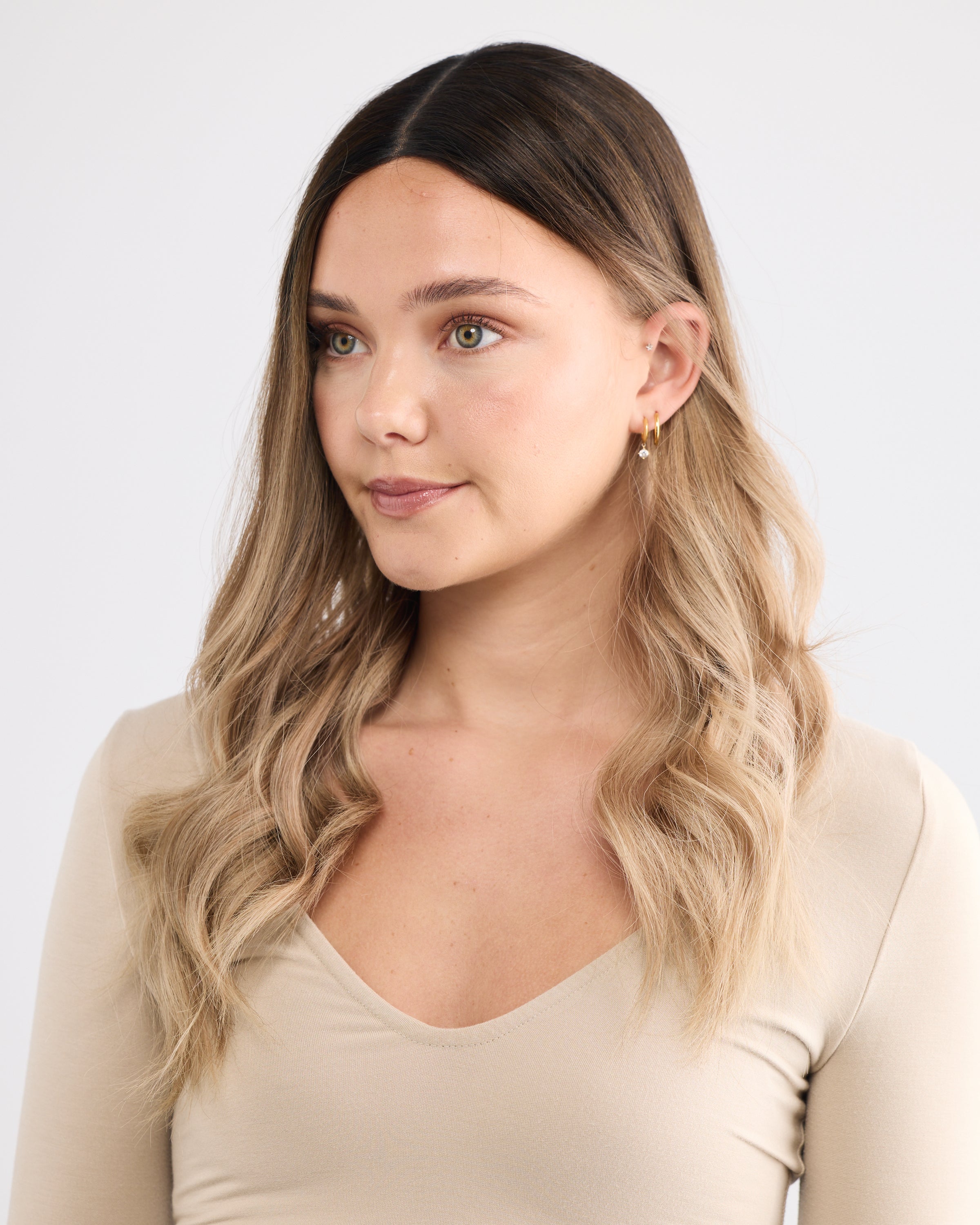 DARKEST BLONDE BALAYAGE // LACE TOPPER