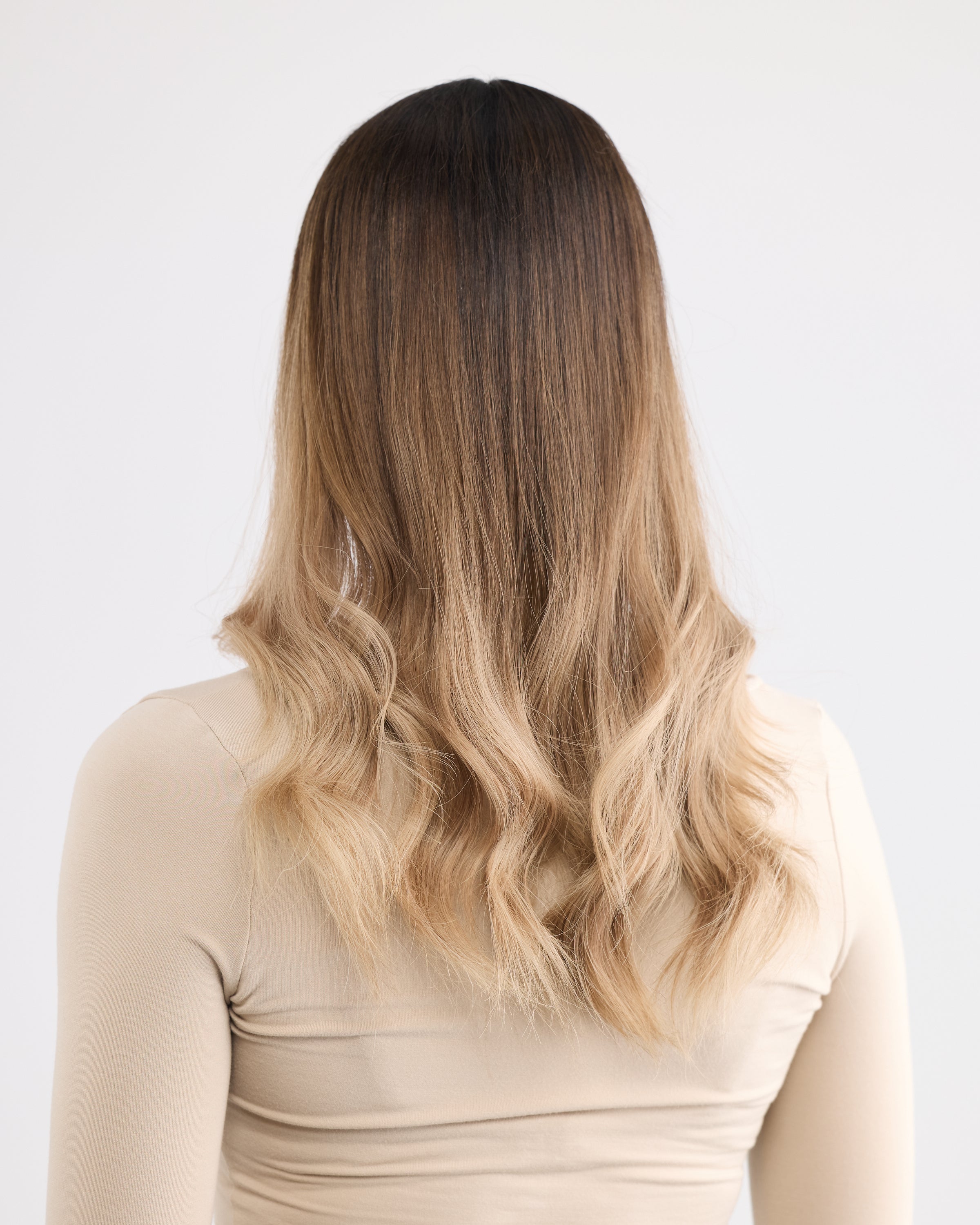 DARKEST BLONDE BALAYAGE // LACE TOPPER