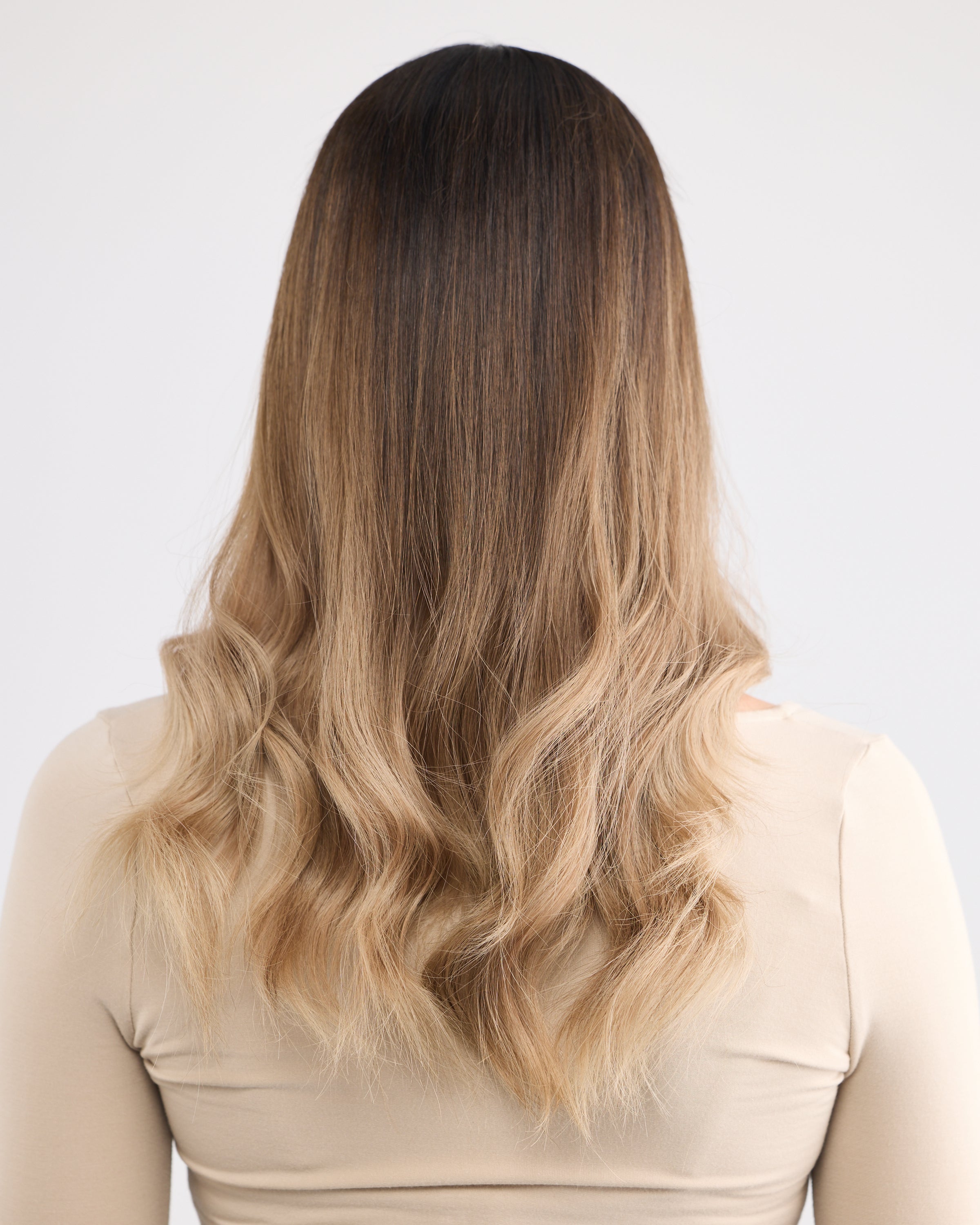 DARKEST BLONDE BALAYAGE // LACE TOPPER