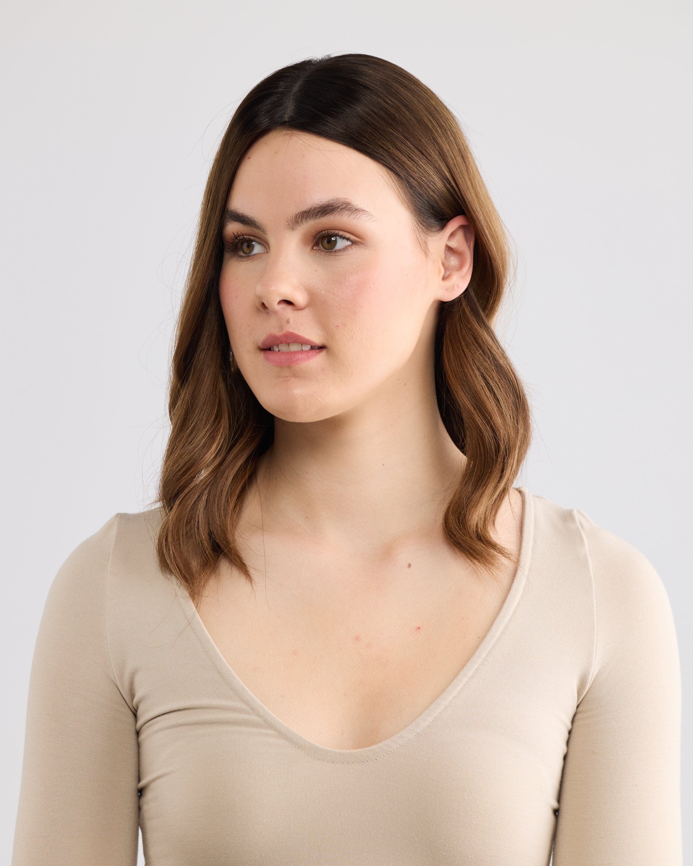 GOLDEN BRUNETTE // LACE TOPPER