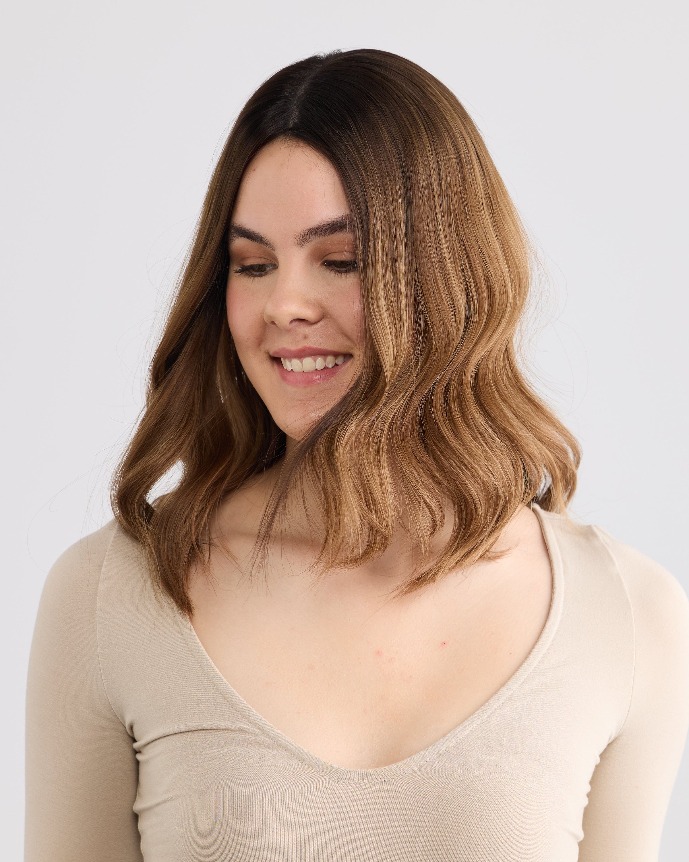 GOLDEN BRUNETTE // LACE TOPPER