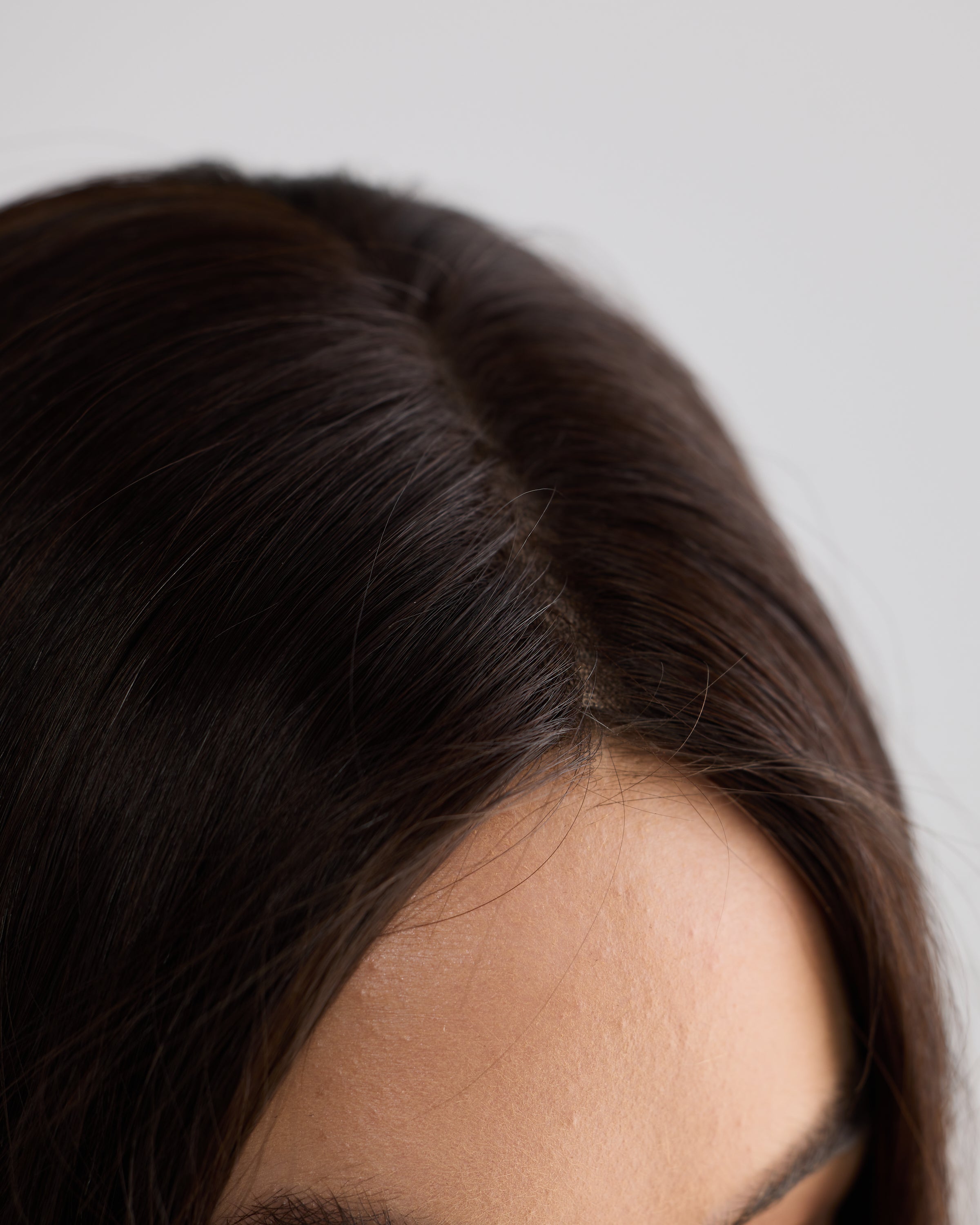 Natural Darkest Brunette // Illusion Lace Topper