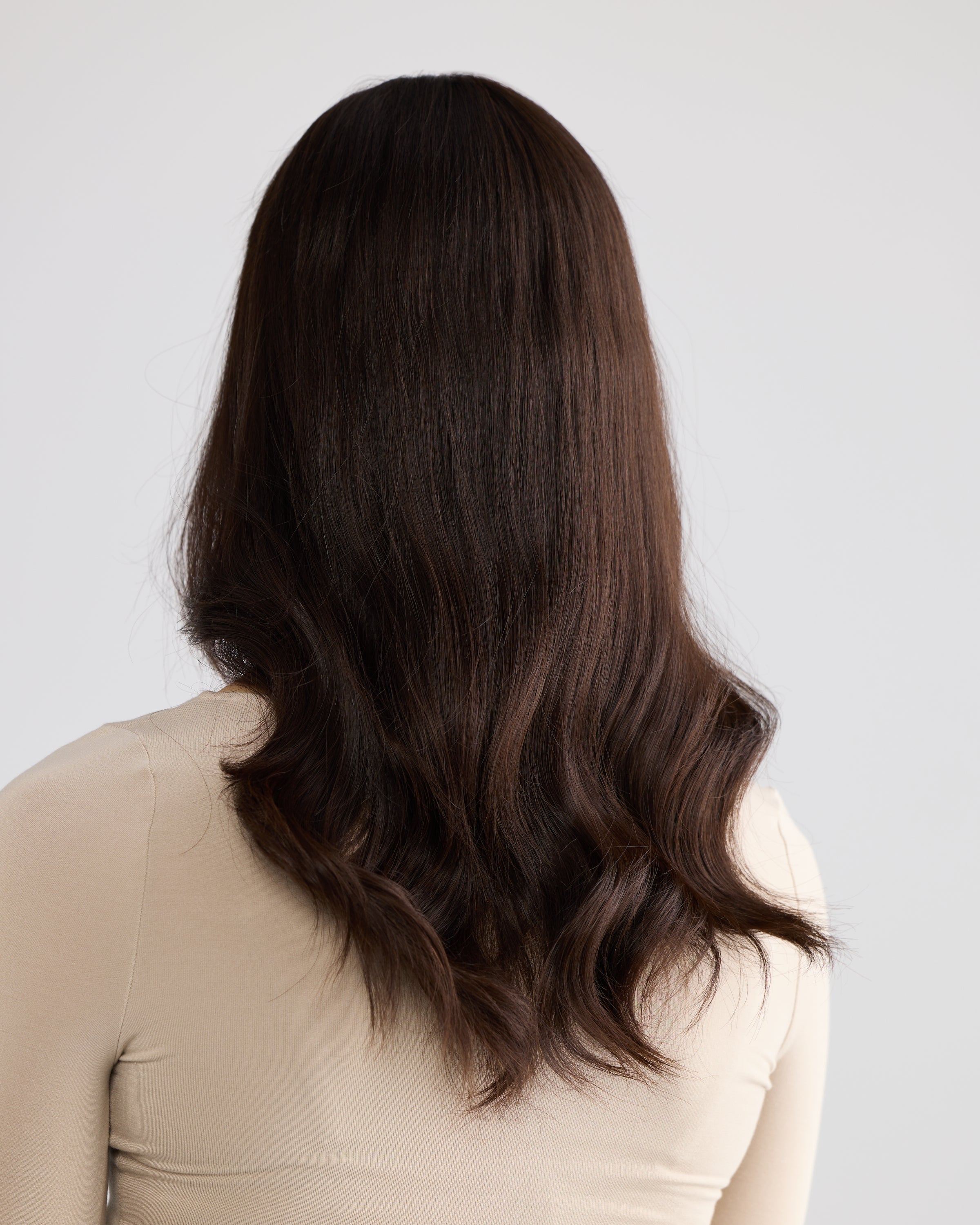 Natural Darkest Brunette // Illusion Lace Topper