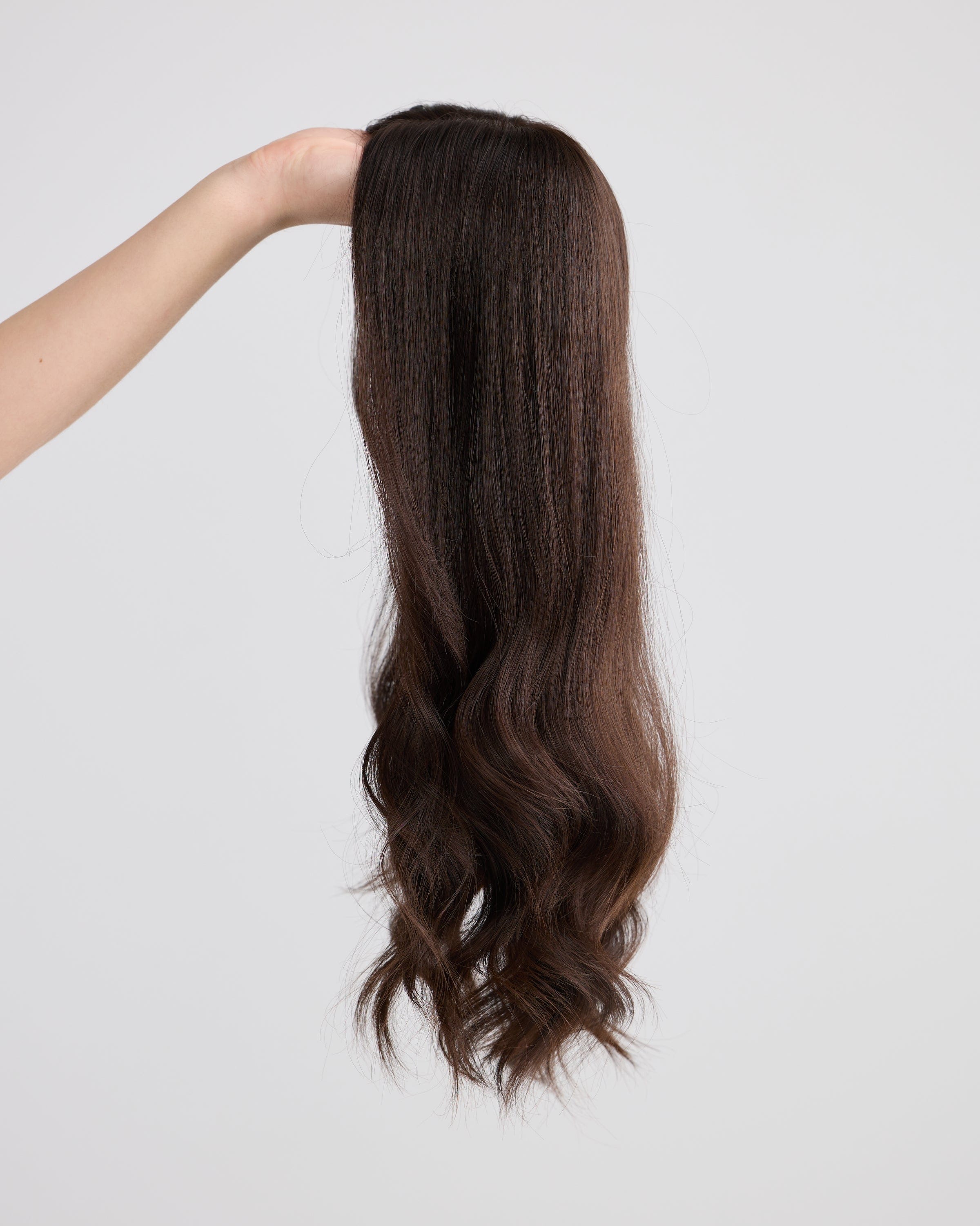 Natural Darkest Brunette // Illusion Lace Topper