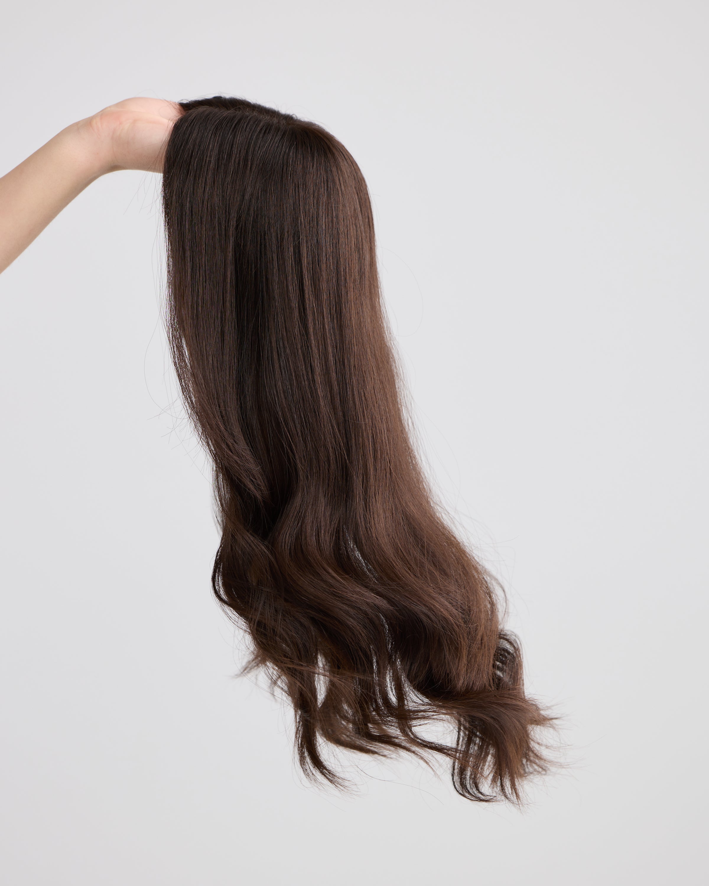 Natural Darkest Brunette // Illusion Lace Topper