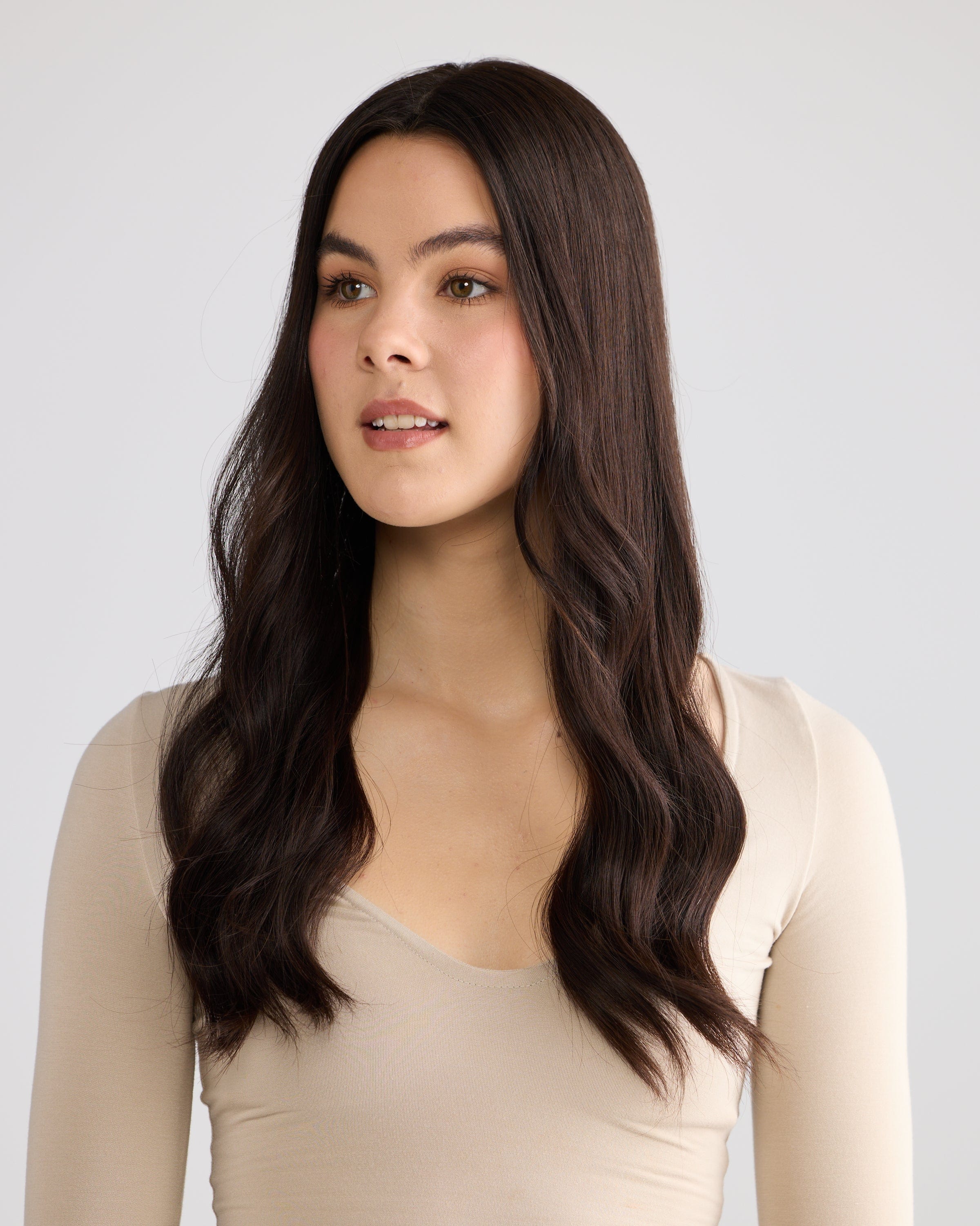 Natural Darkest Brunette // Lace Topper