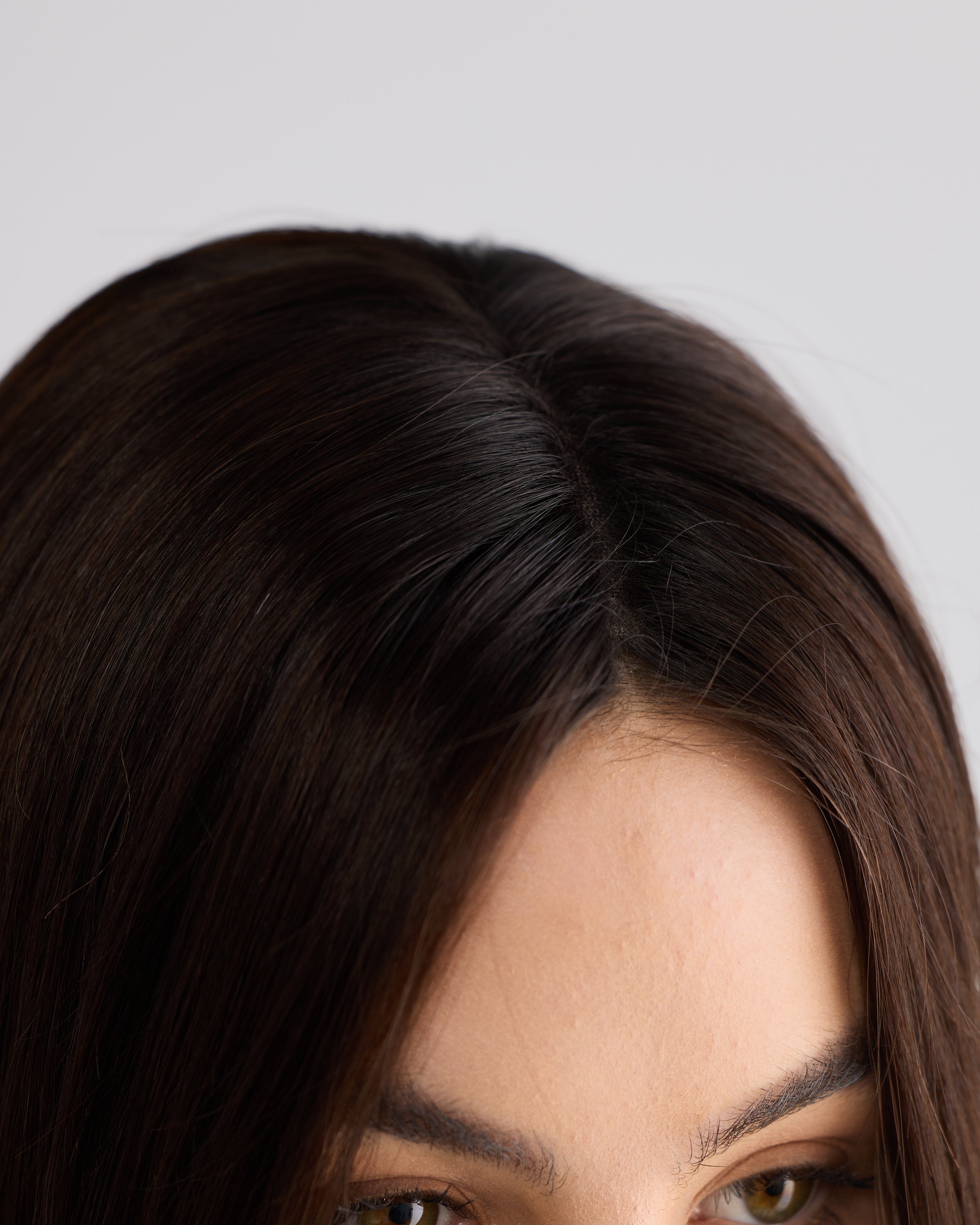 Natural Rich Brunette // Illusion Lace Topper