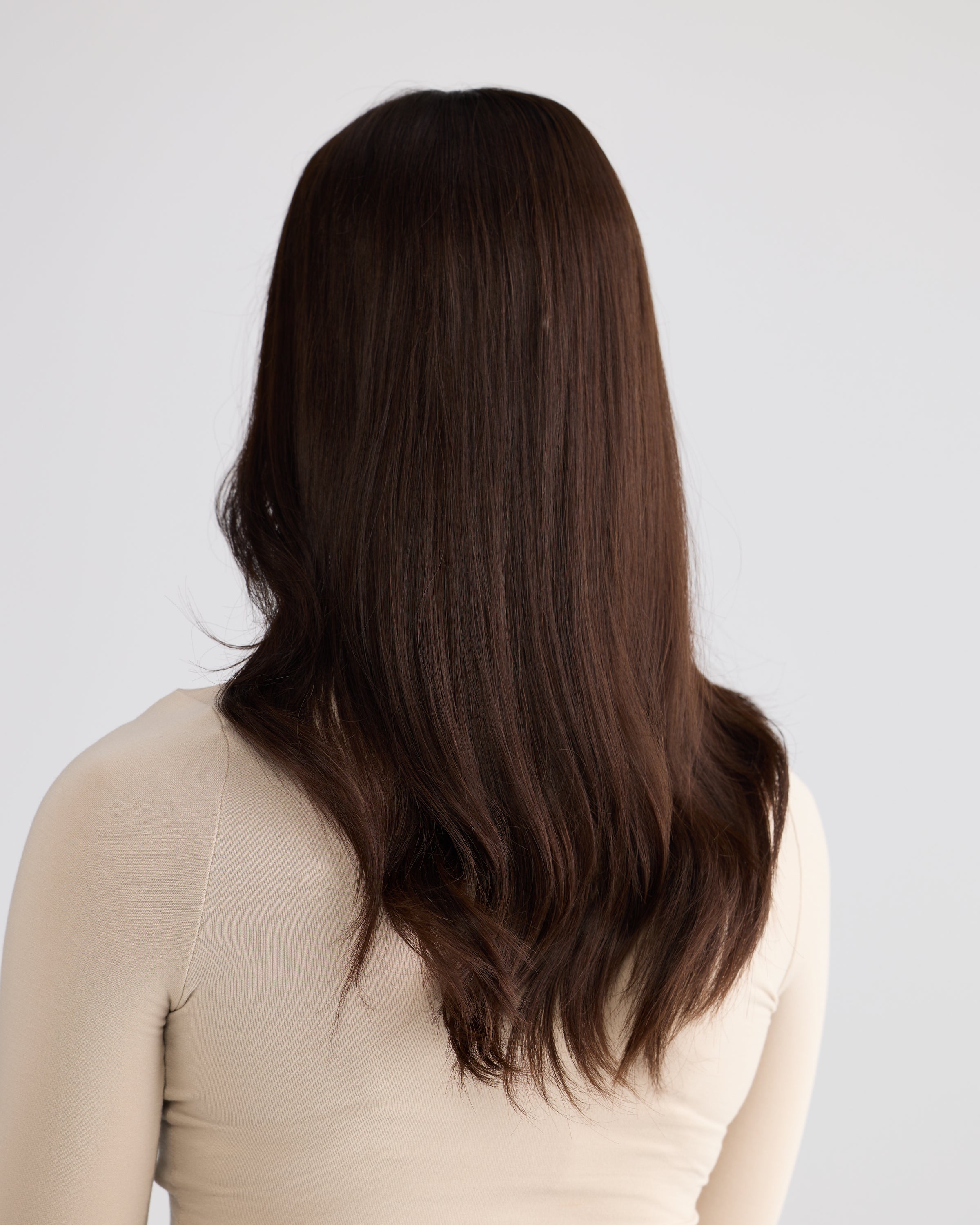 Natural Rich Brunette // Illusion Lace Topper
