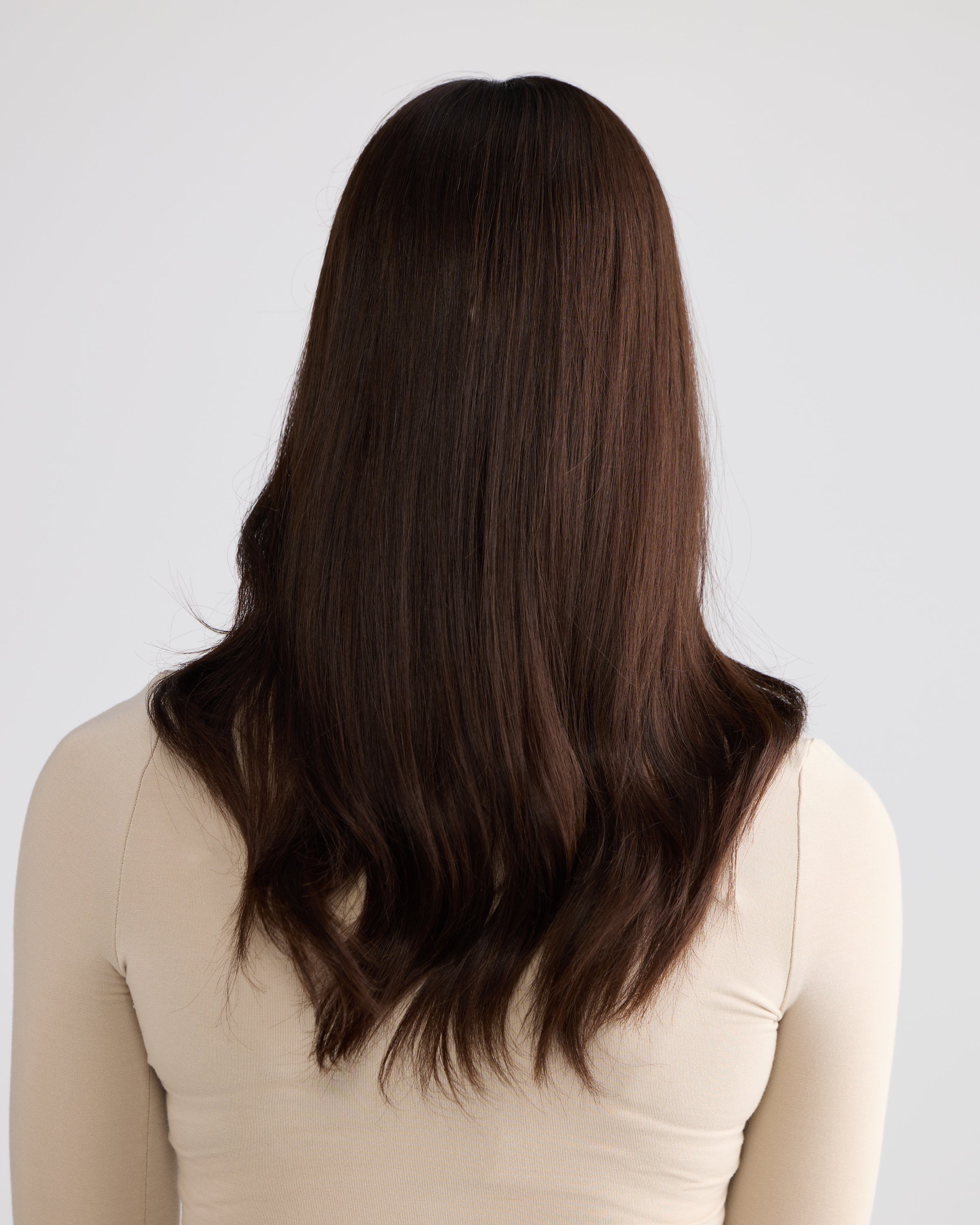 Natural Rich Brunette // Illusion Lace Topper