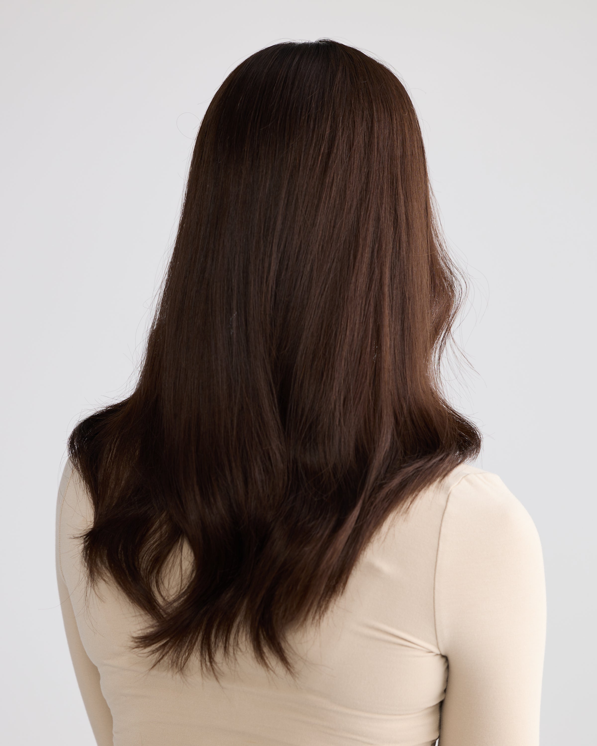Natural Rich Brunette // Illusion Lace Topper