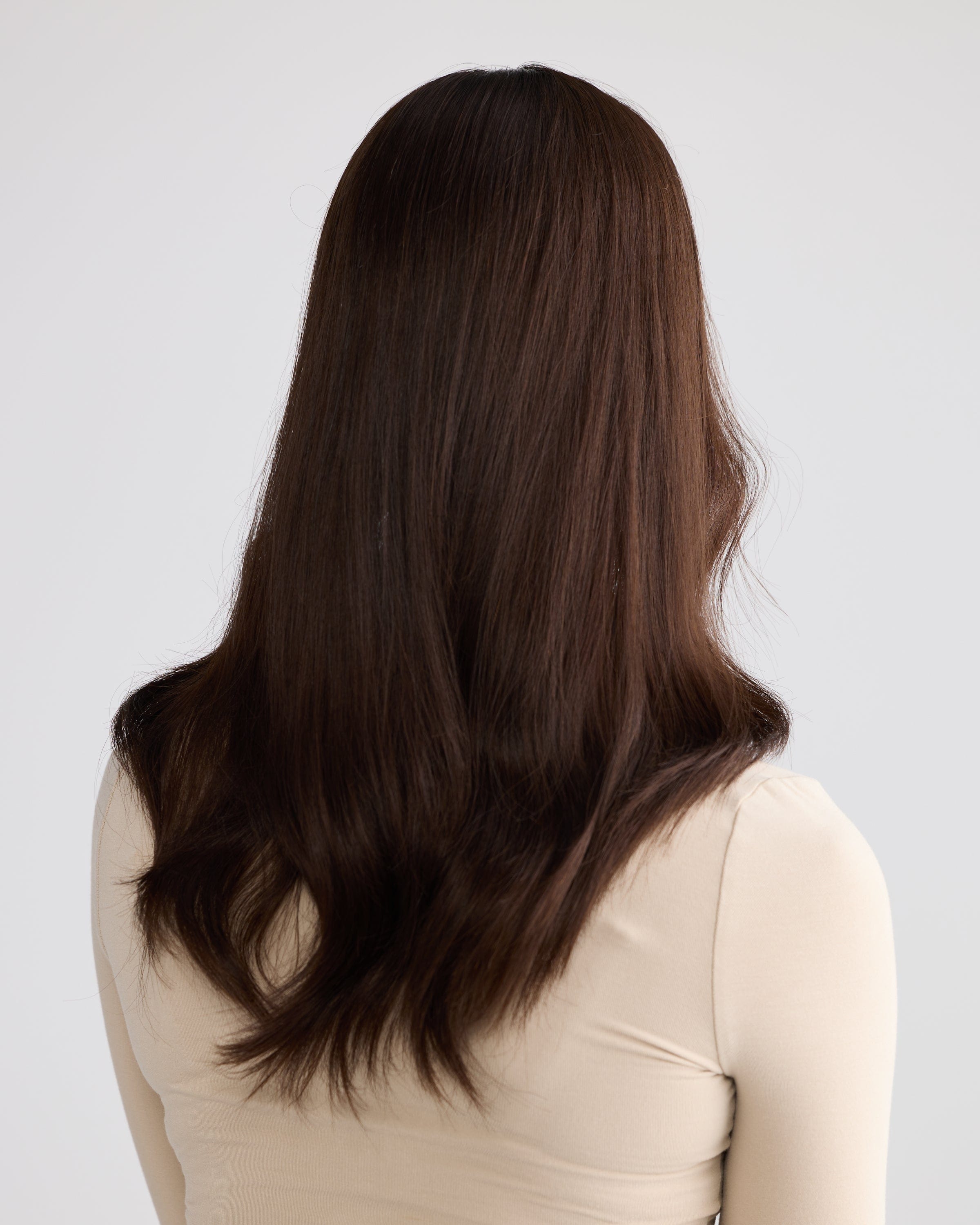 Natural Rich Brunette // Illusion Lace Topper