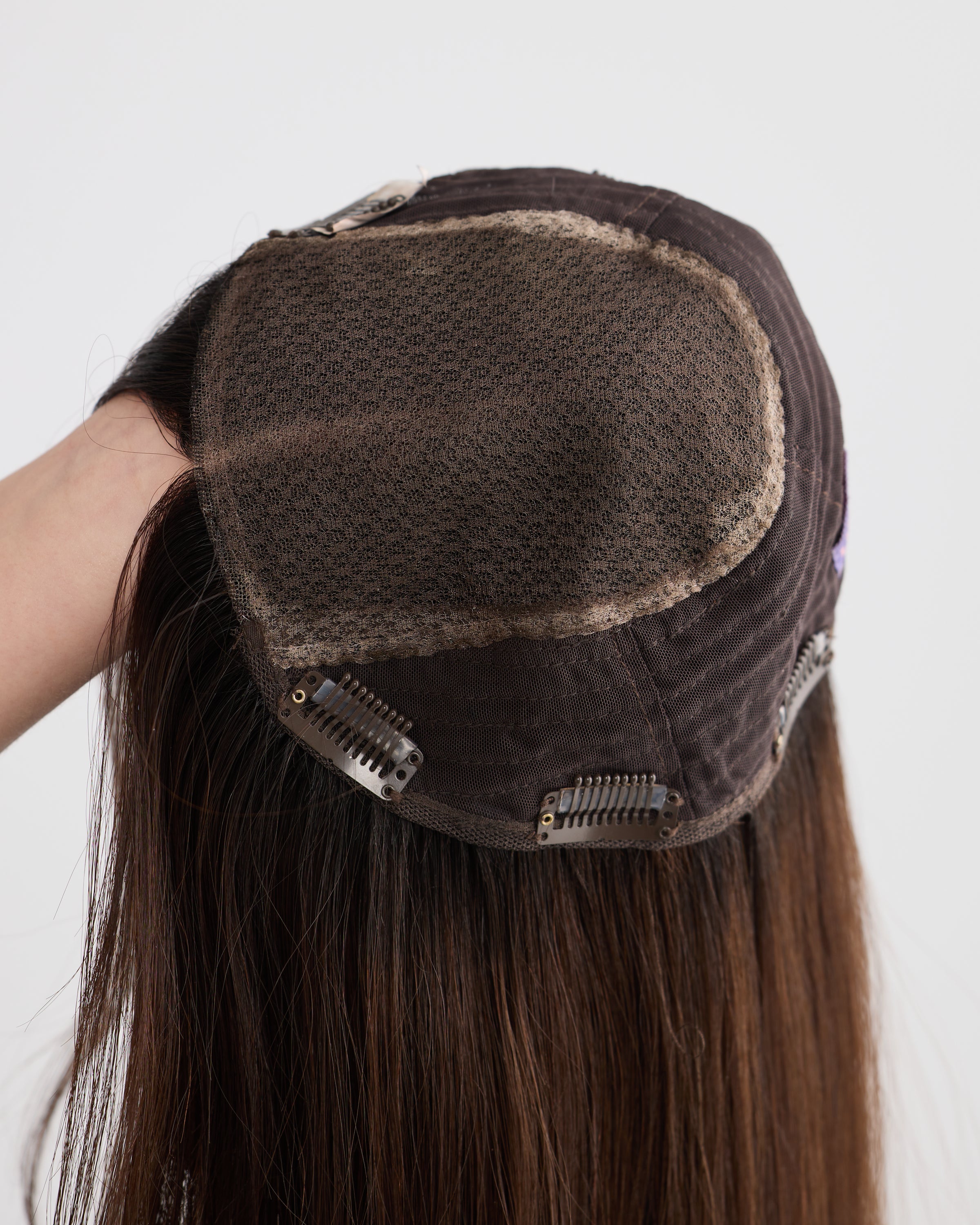Natural Rich Brunette // Illusion Lace Topper