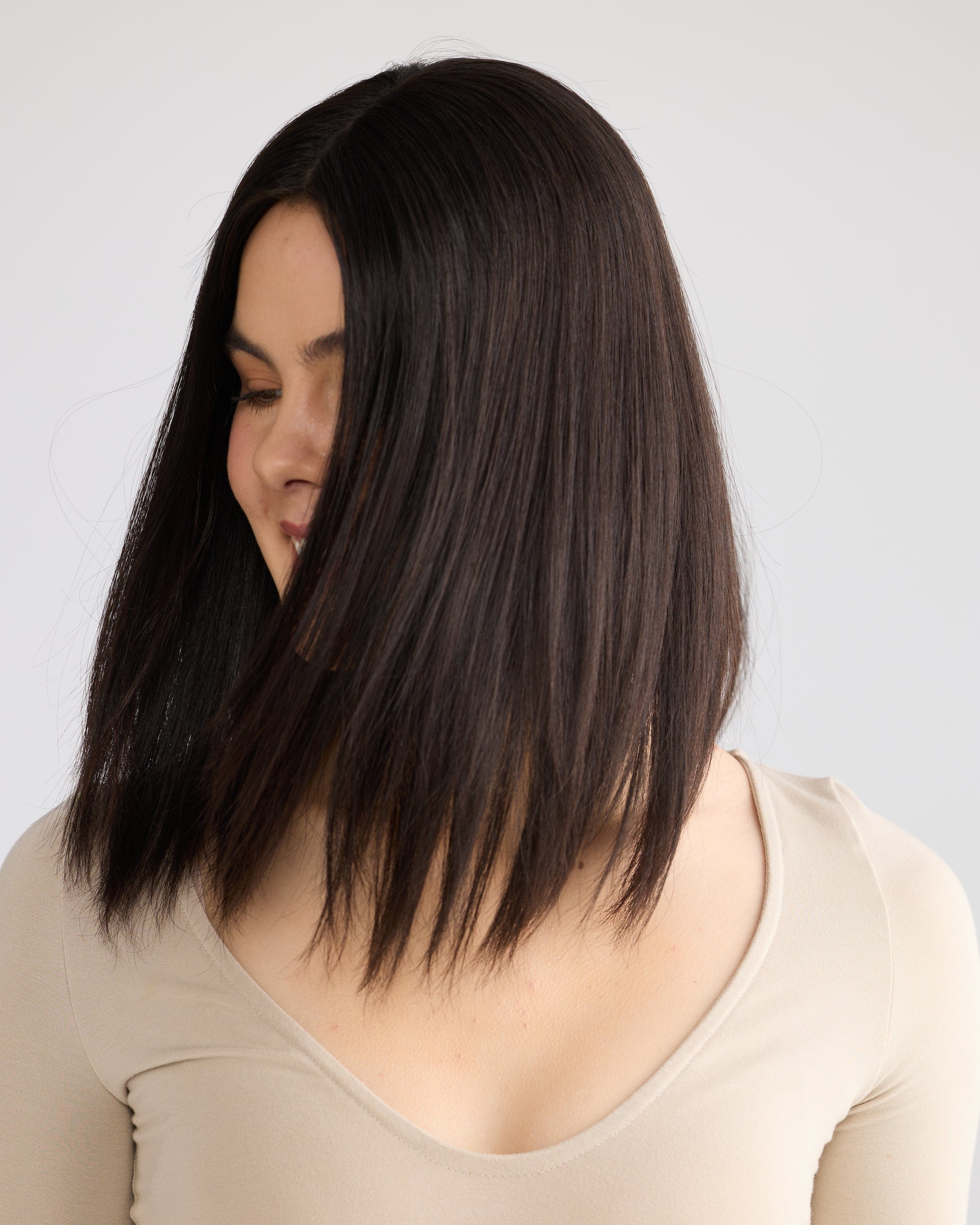 Natural Black // Illusion Lace Topper