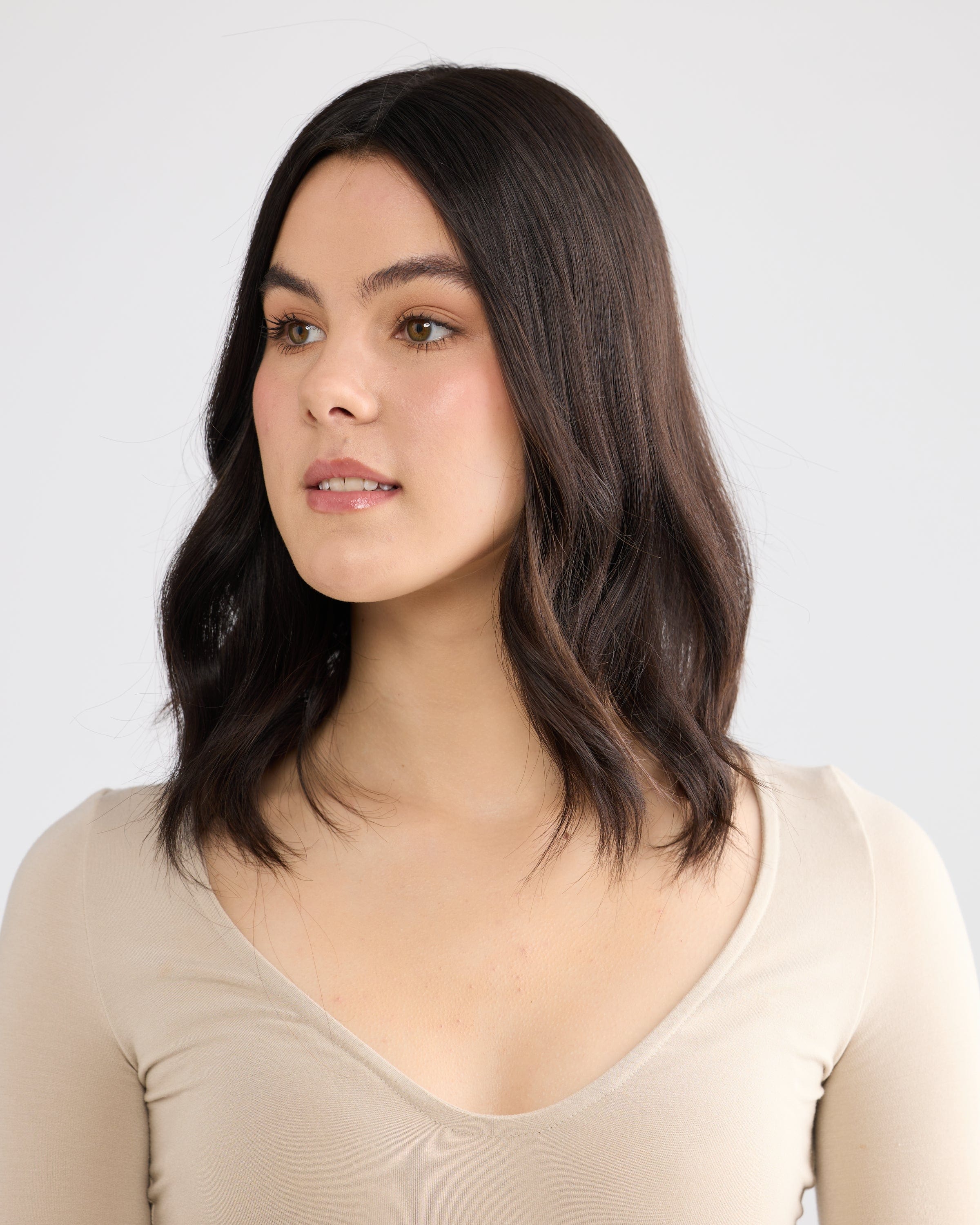 Natural Black // Illusion Lace Topper