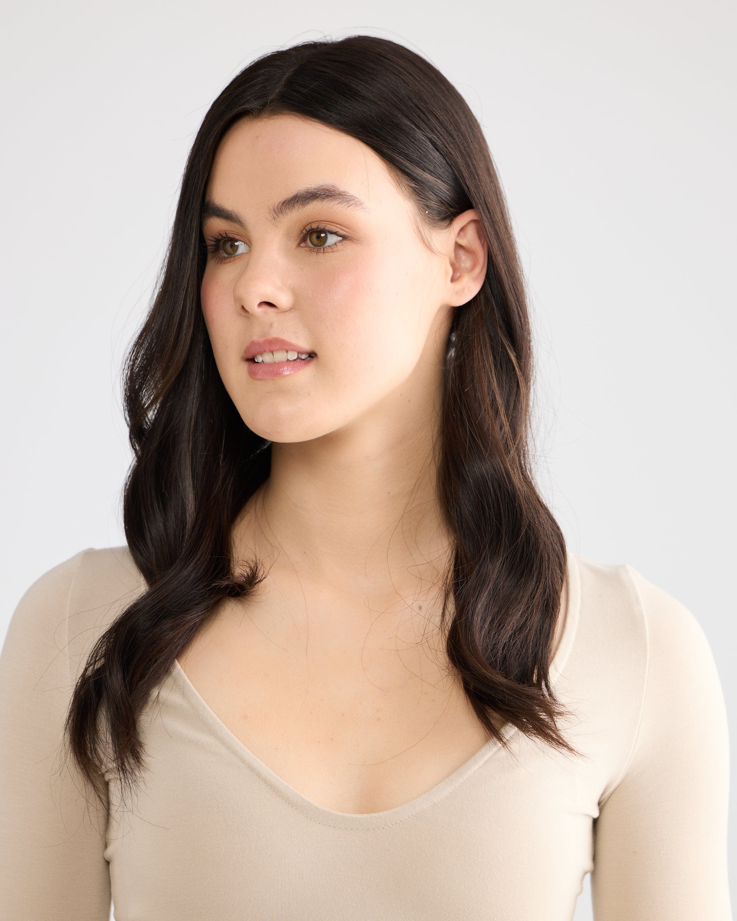 Natural Black // Illusion Lace Topper