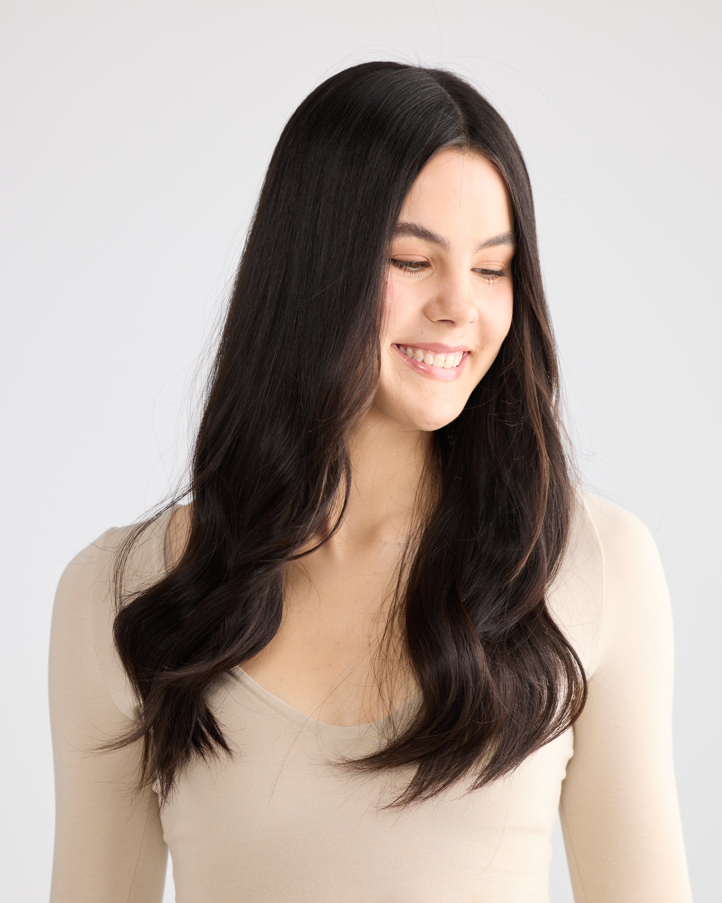 Natural Black // Illusion Lace Topper