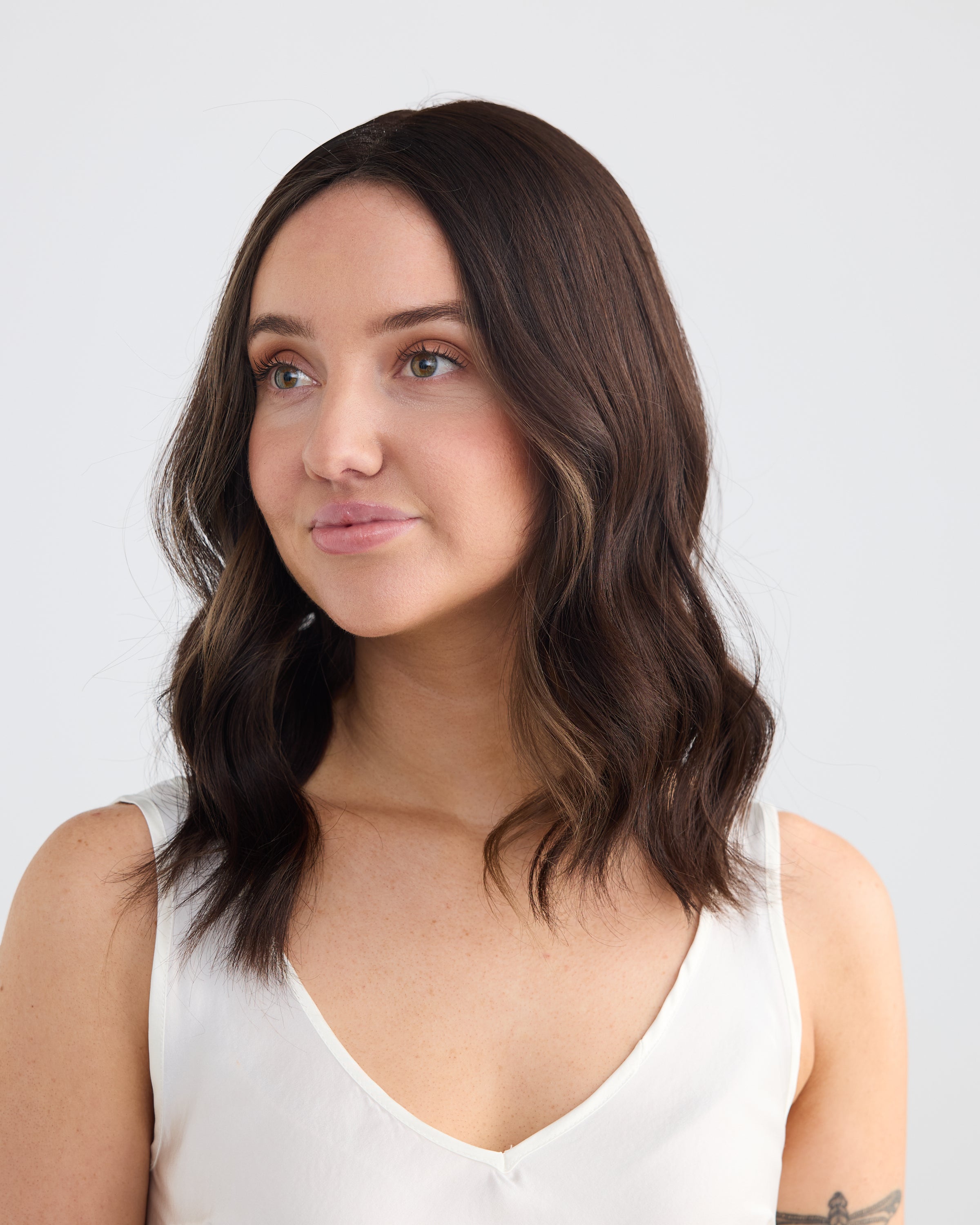 Natural Darkest Brunette // Lusta Silk Topper