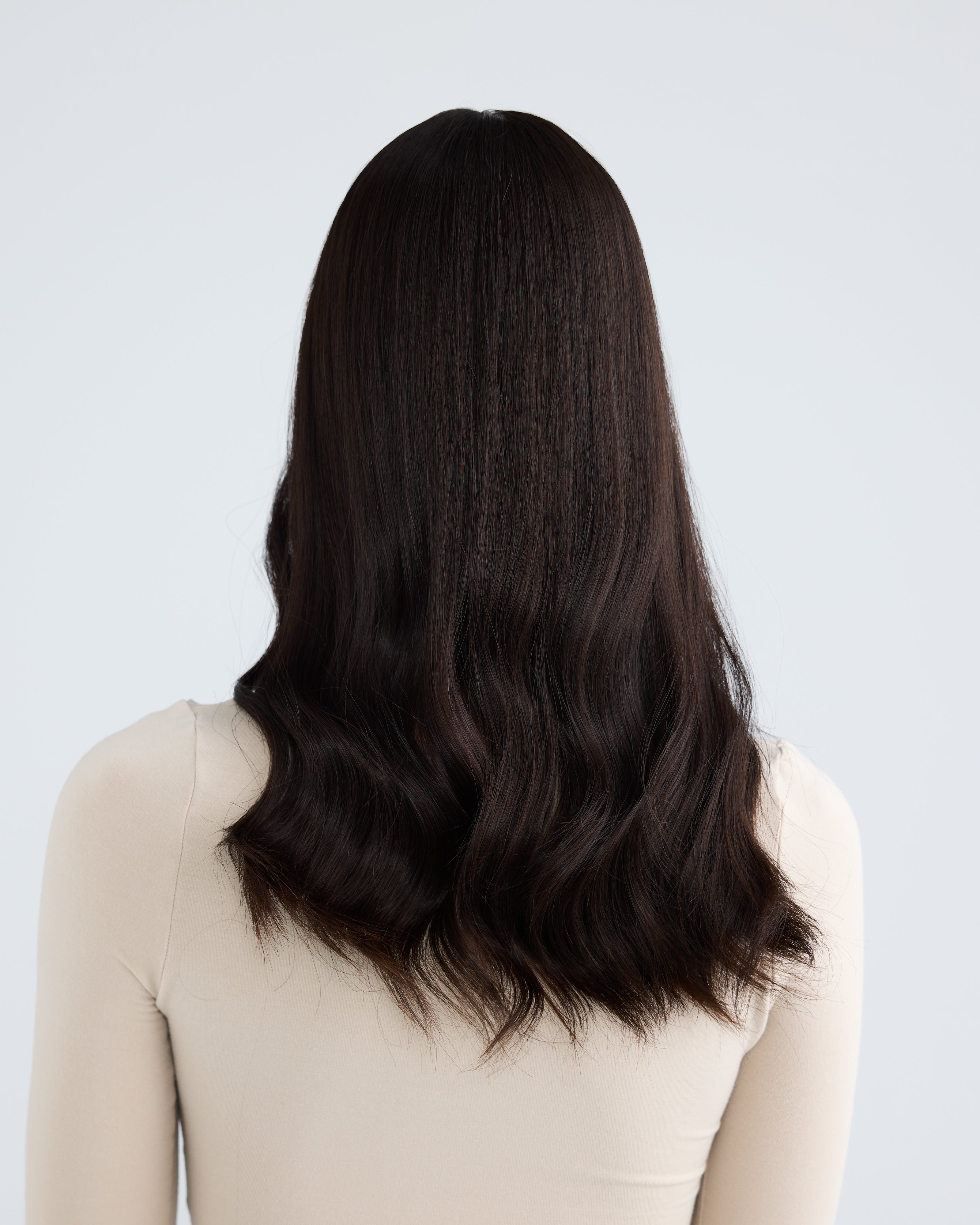 Natural Darkest Brunette // Silk Topper