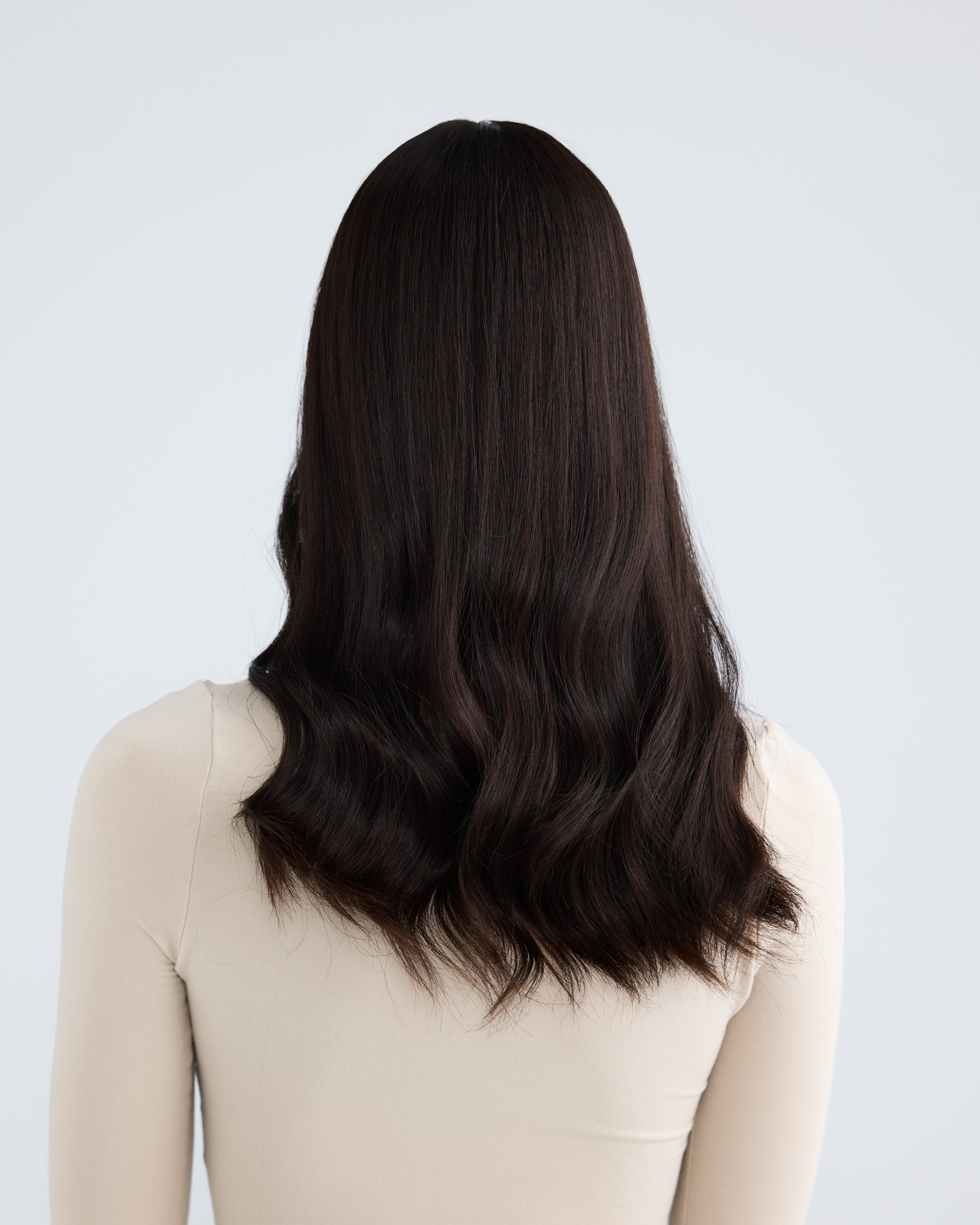 Natural Darkest Brunette // Silk Topper