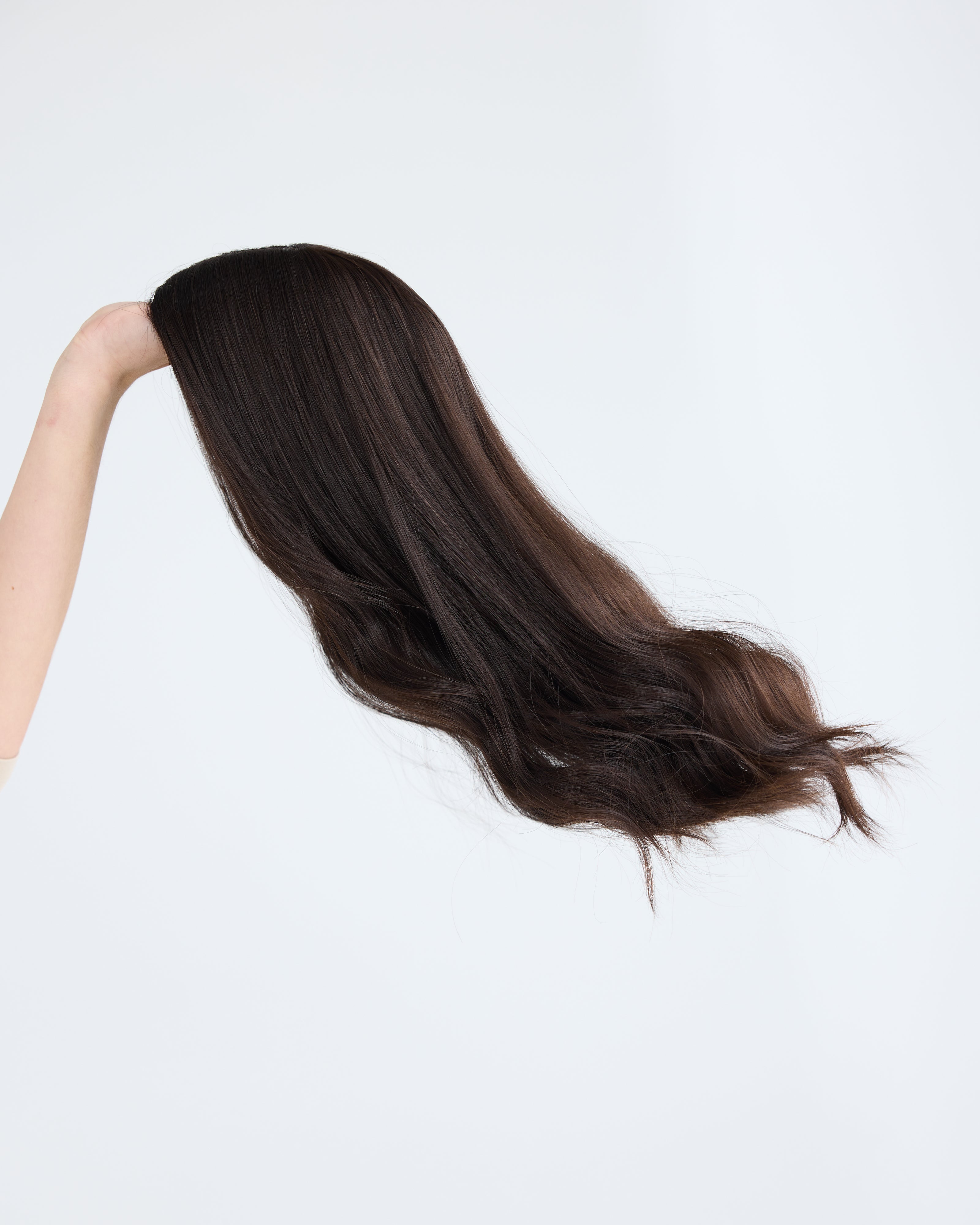 Natural Darkest Brunette // Silk Topper