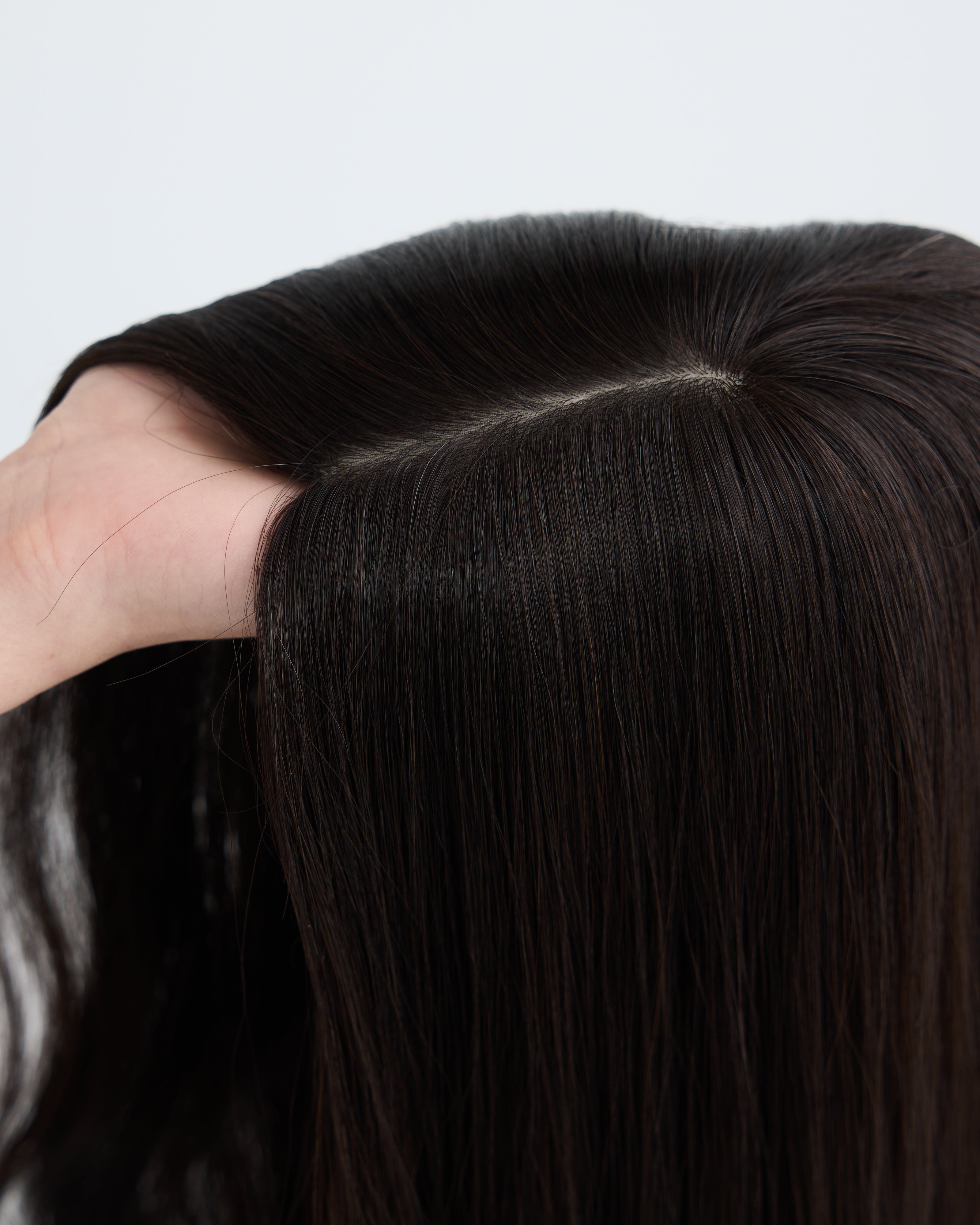 Natural Darkest Brunette // Silk Topper
