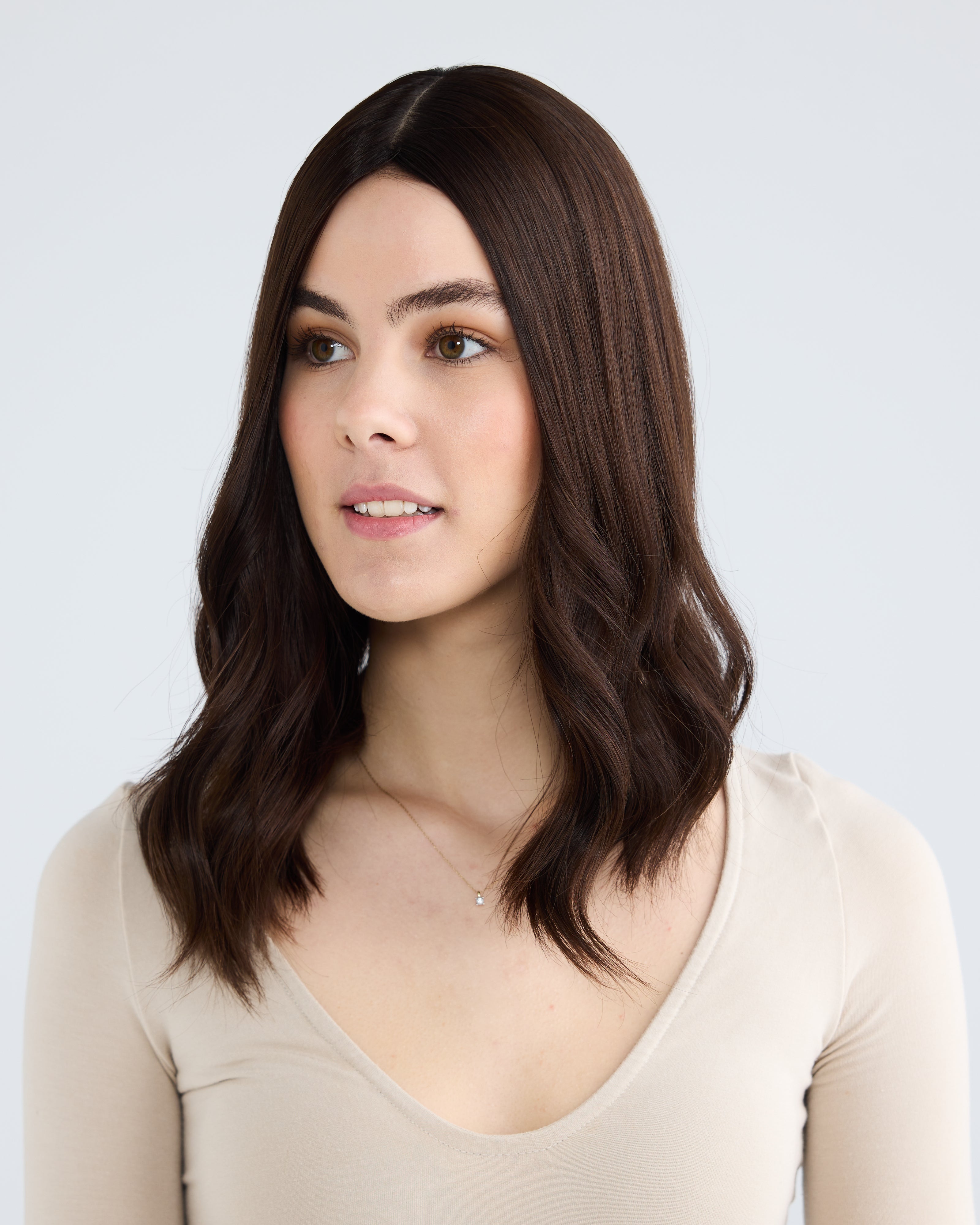 Natural Rich Brunette // Silk Topper