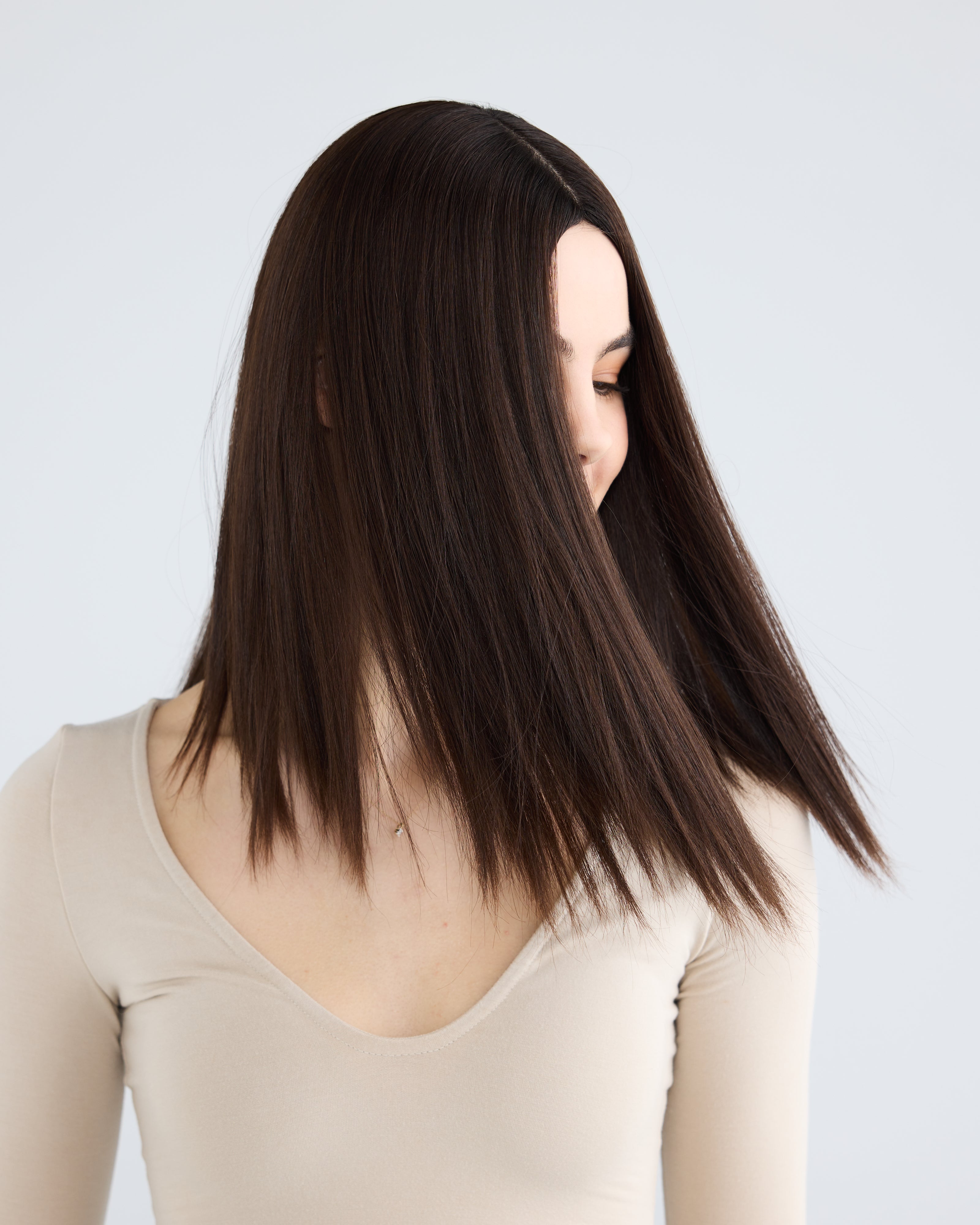 Natural Rich Brunette // Silk Topper
