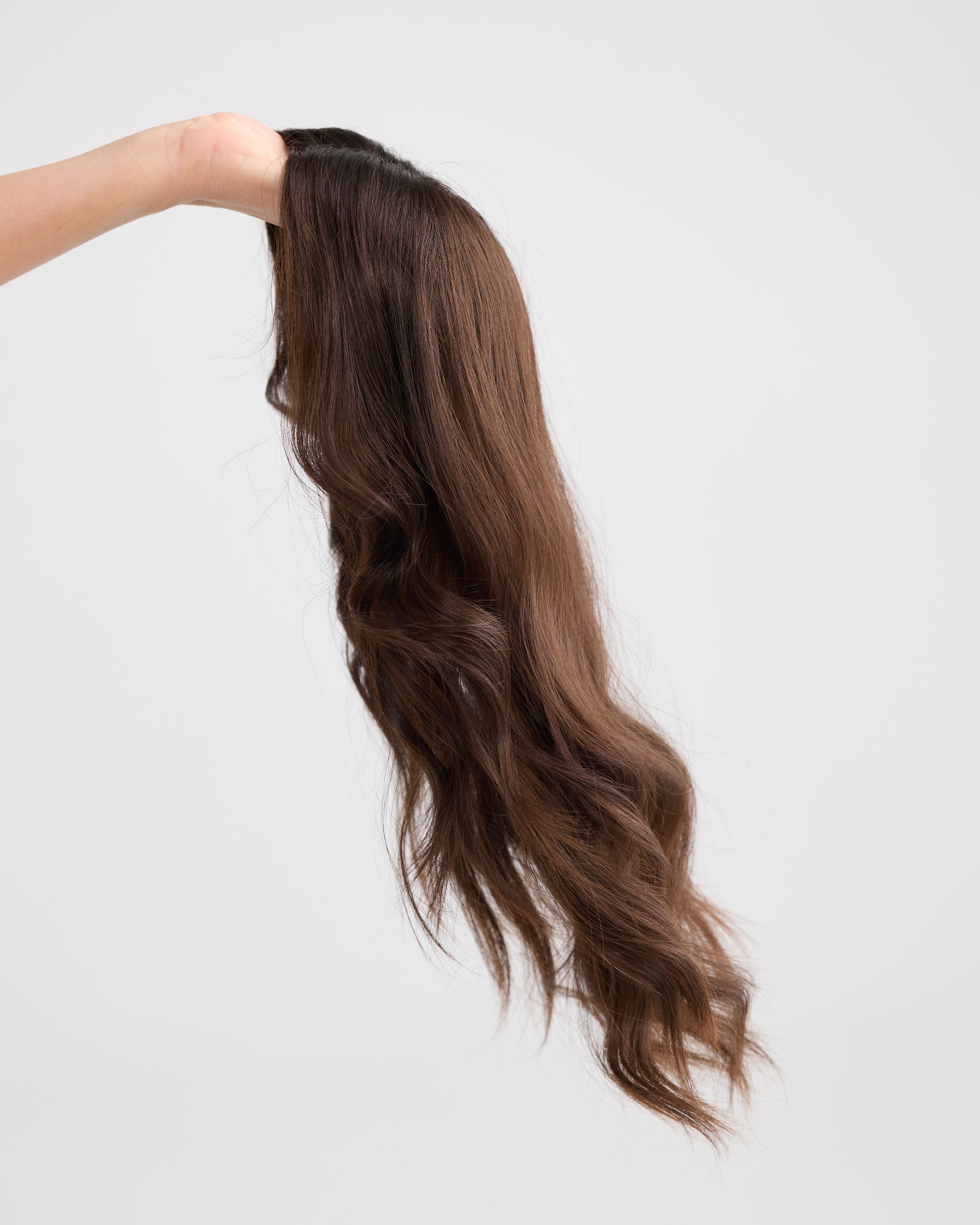 Natural Rich Brunette // Illusion Lace Topper
