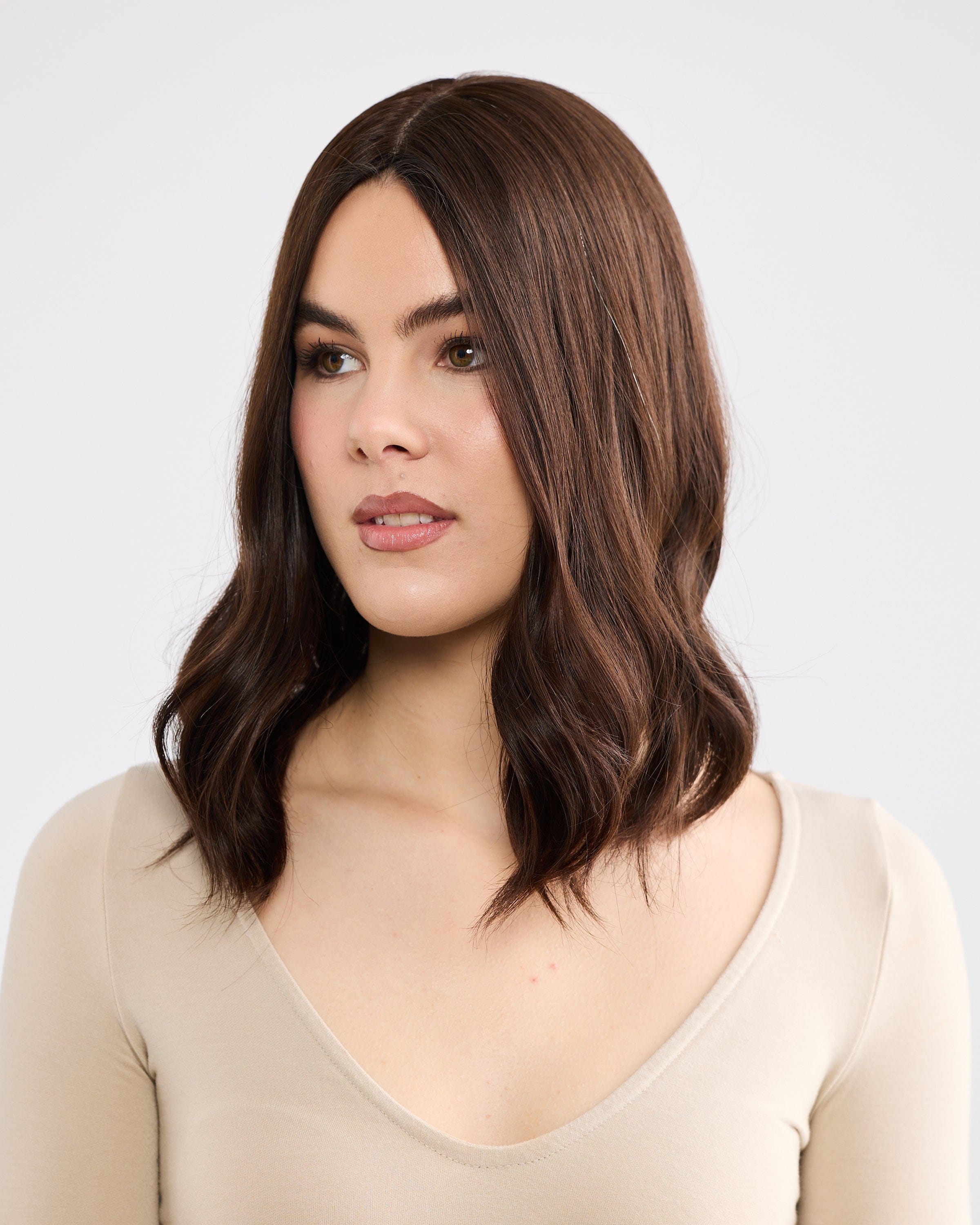 NATURAL RICH BRUNETTE // SILK TOPPER