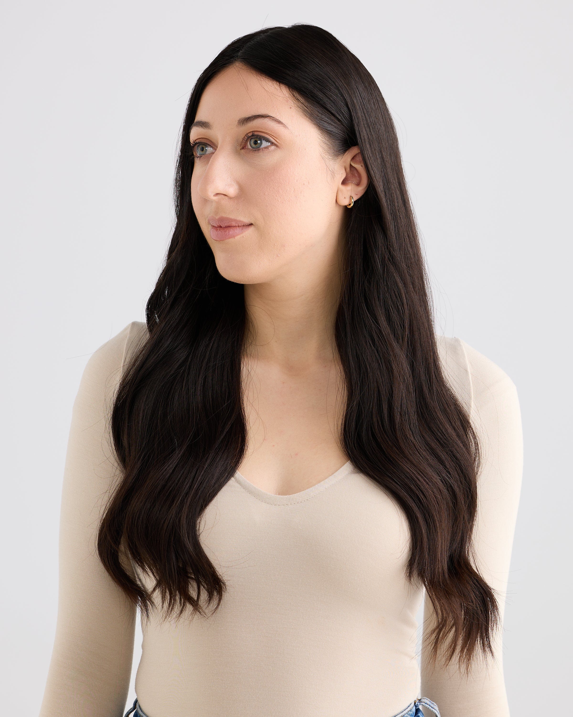 NATURAL BLACK // SILK TOPPER