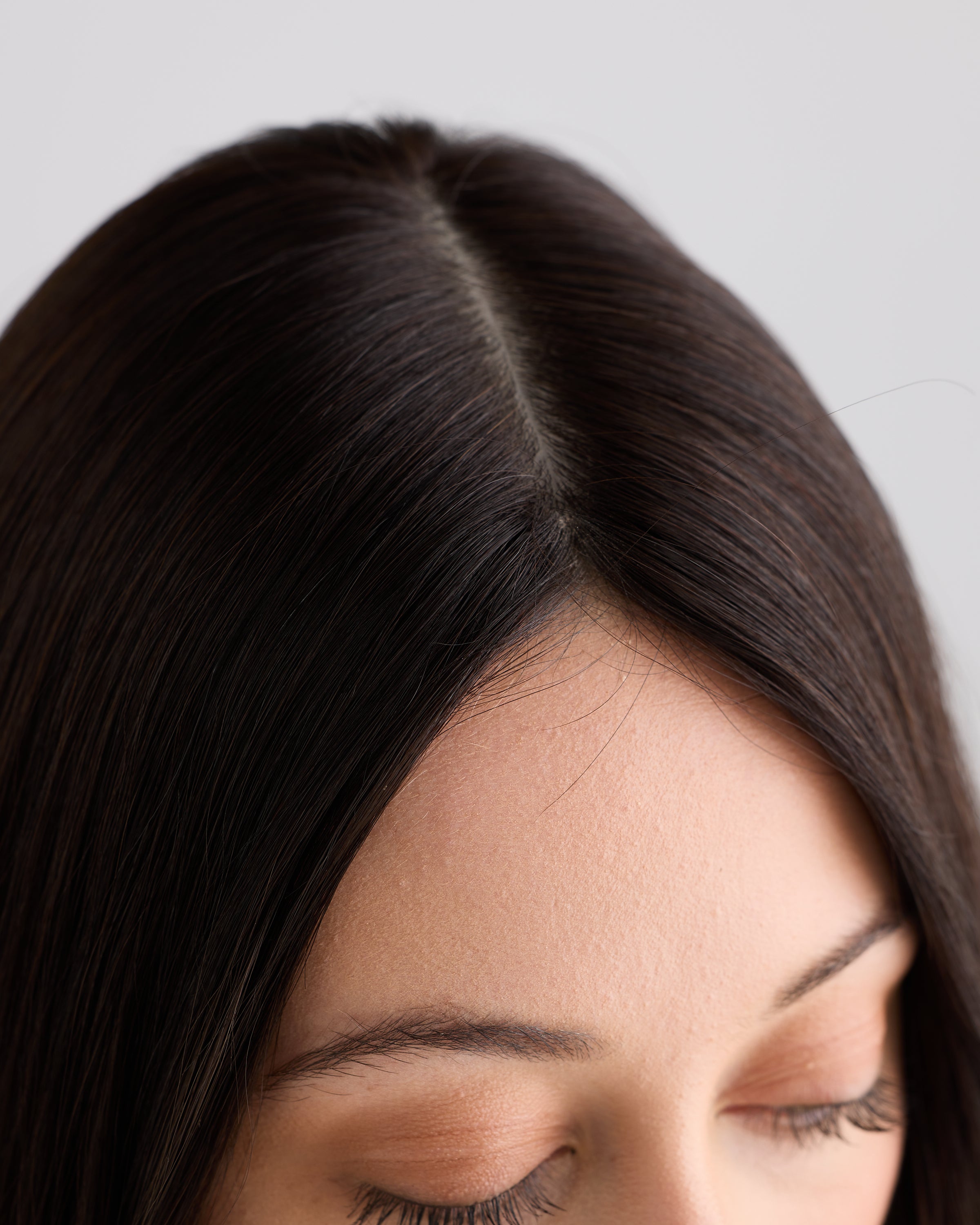 NATURAL DARKEST BRUNETTE // SILK TOPPER // 16 INCHES