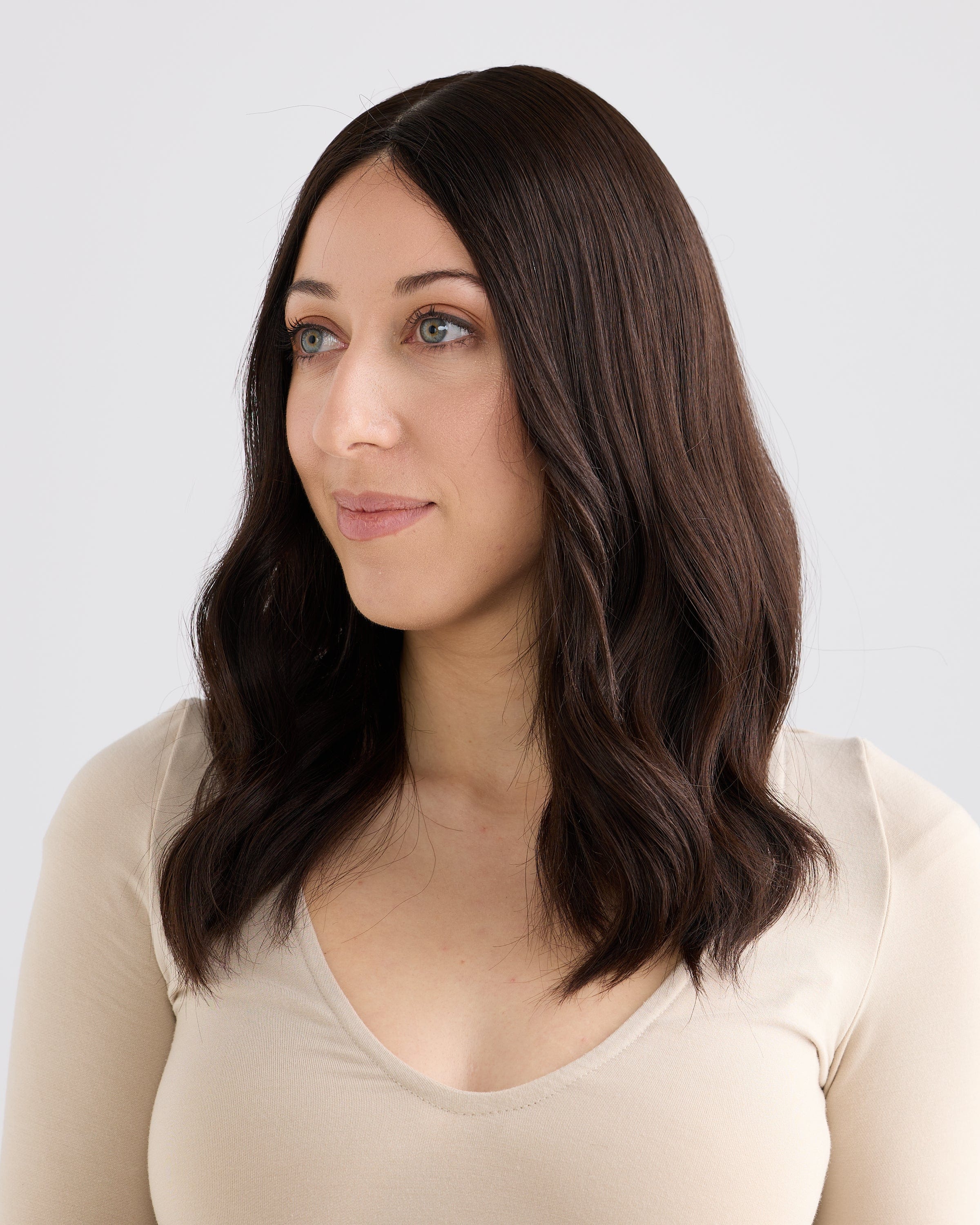 NATURAL DARKEST BRUNETTE // SILK TOPPER