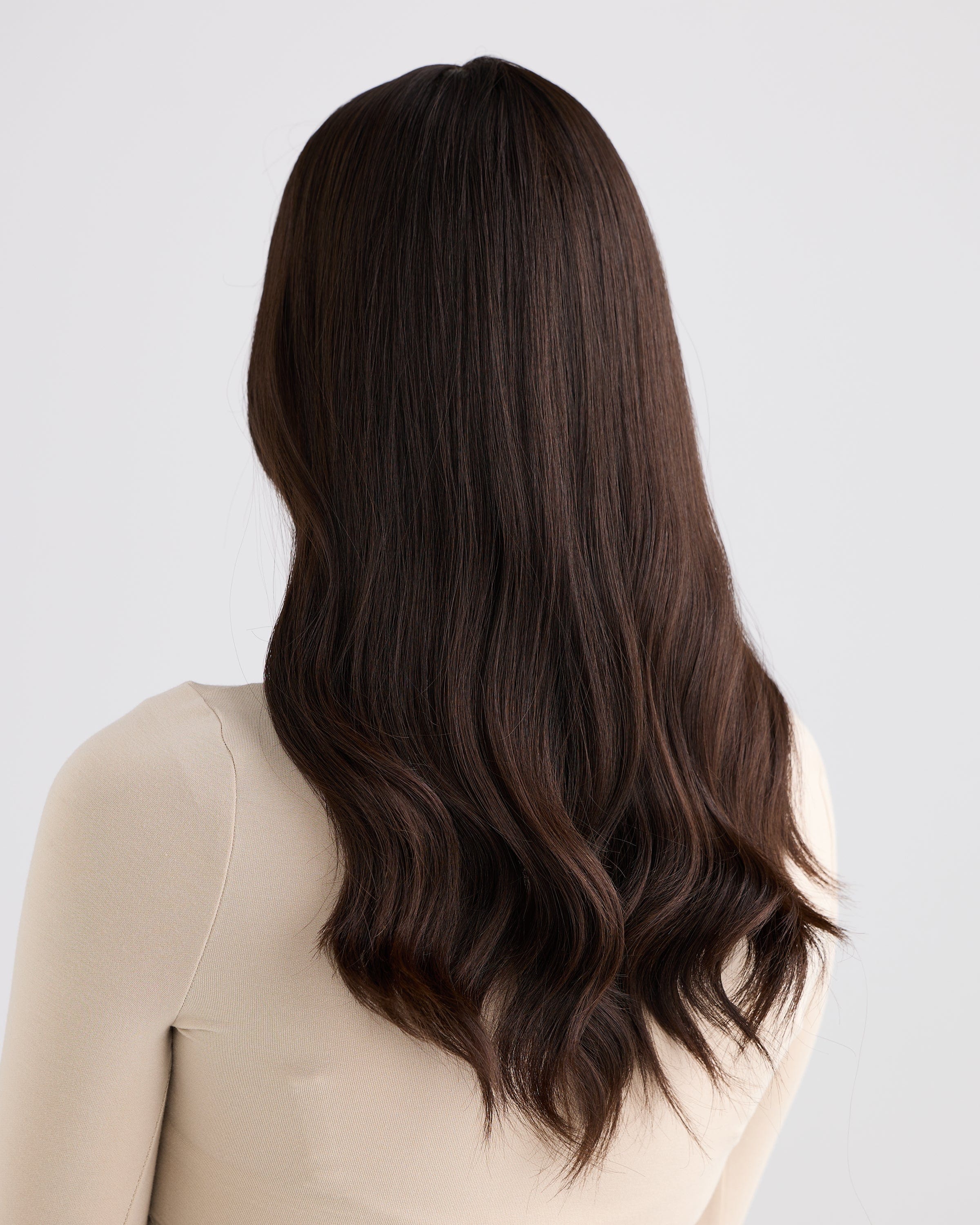 NATURAL DARKEST BRUNETTE // SILK TOPPER