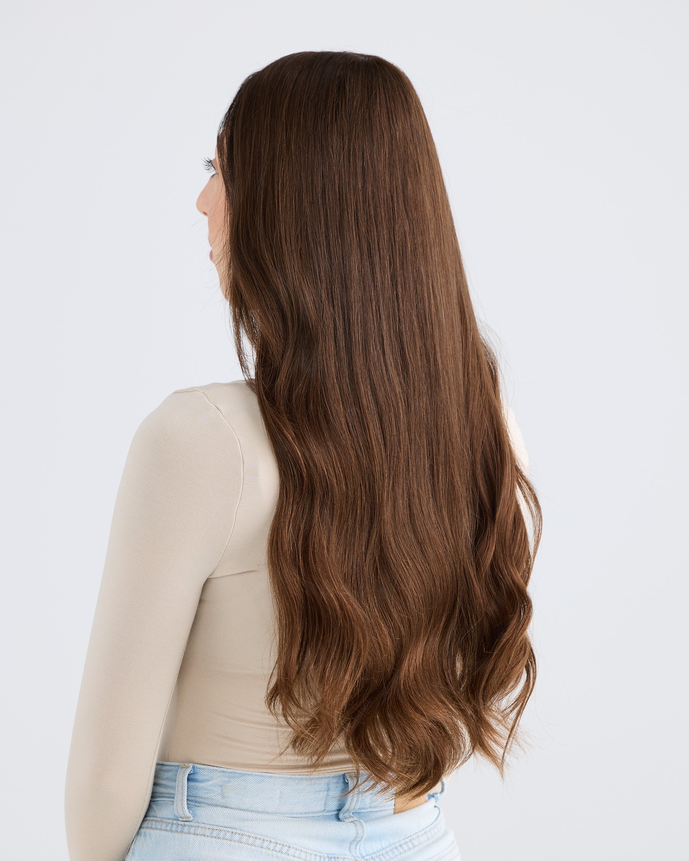 NATURAL DEEP BRUNETTE // SILK TOPPER // 24 INCHES