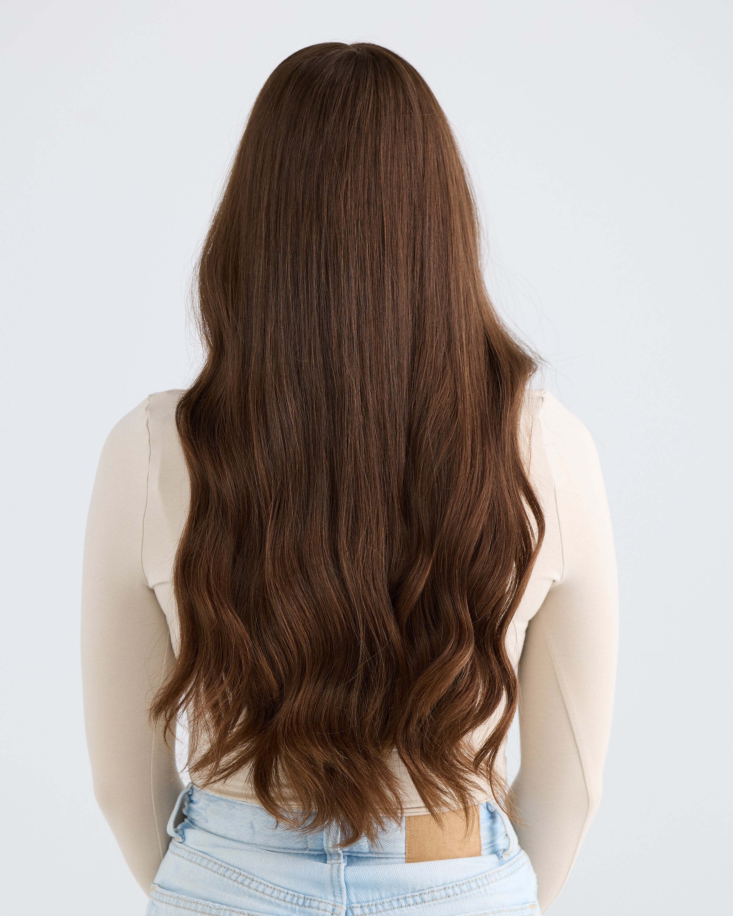 NATURAL DEEP BRUNETTE // SILK TOPPER // 24 INCHES