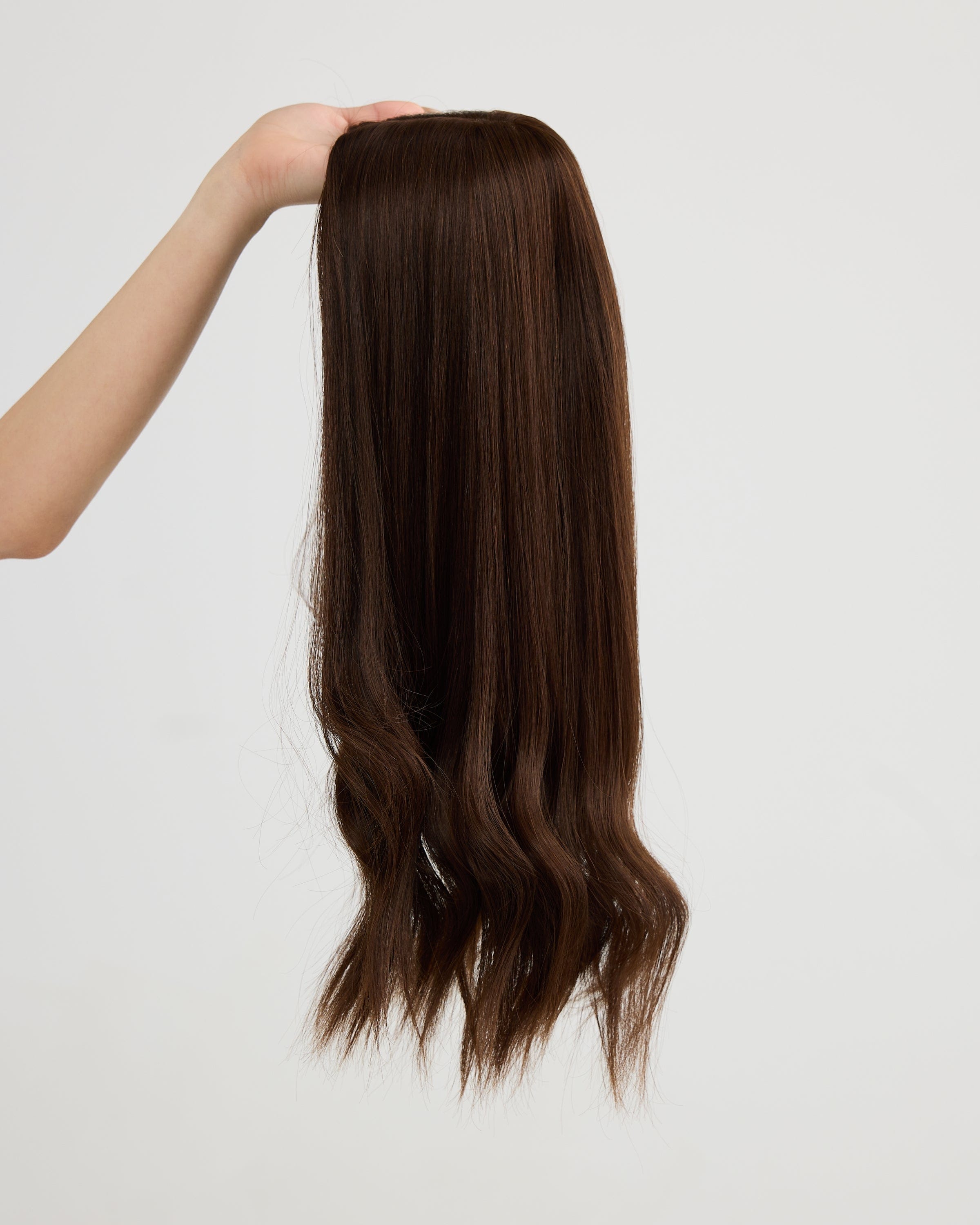 NATURAL DEEP BRUNETTE // TOPPER // 22 INCHES