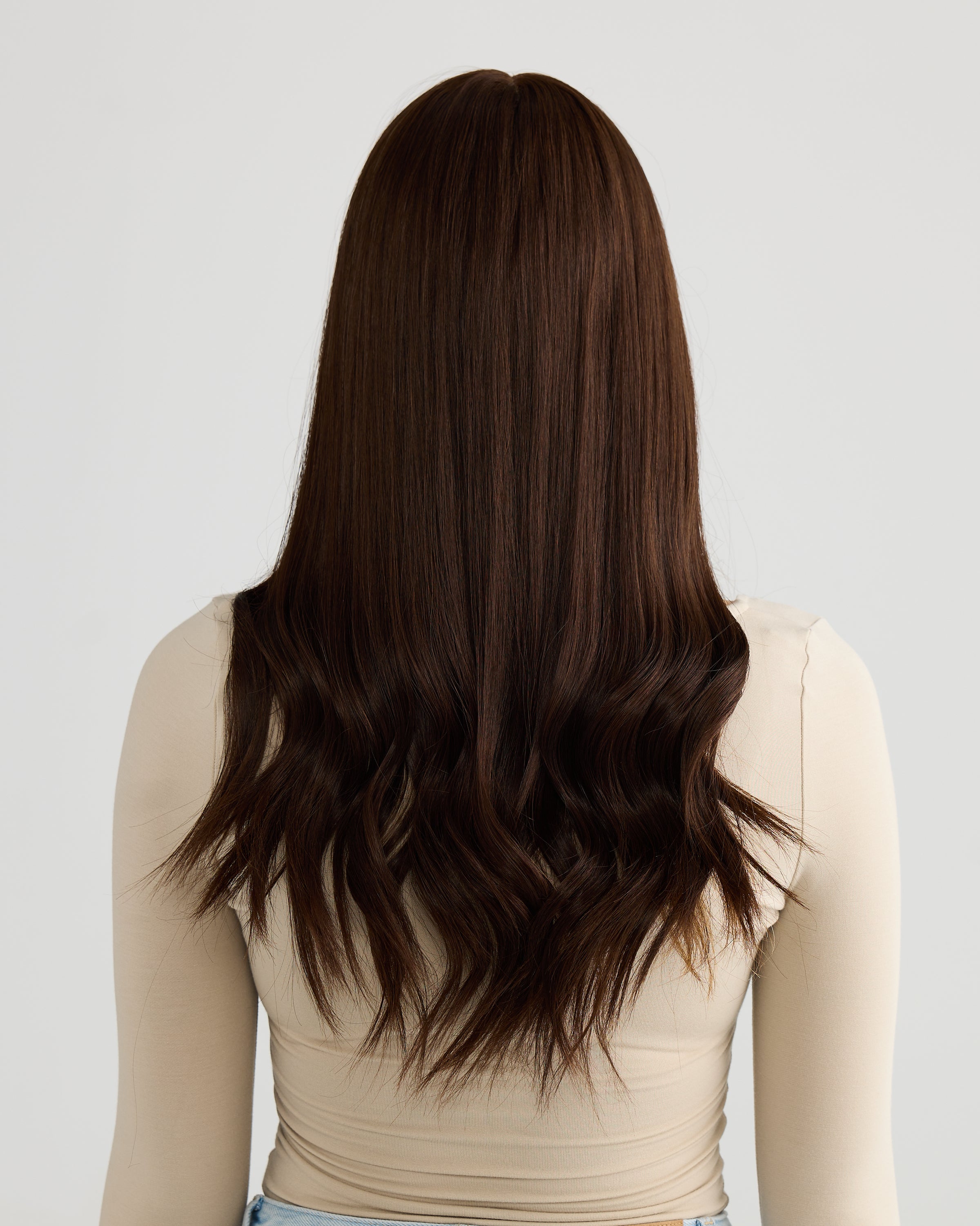 NATURAL DEEP BRUNETTE // TOPPER // 22 INCHES