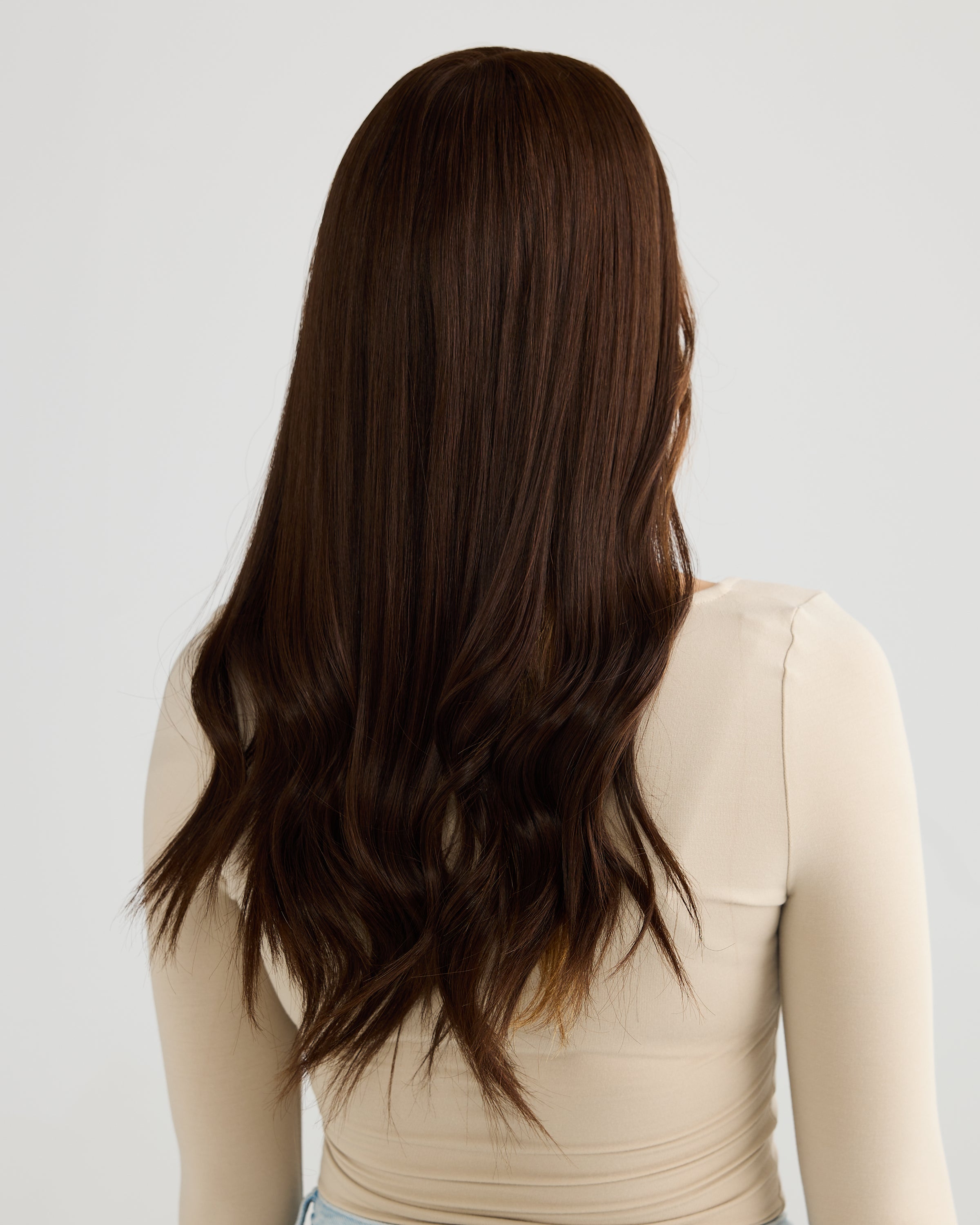 NATURAL DEEP BRUNETTE // TOPPER // 22 INCHES
