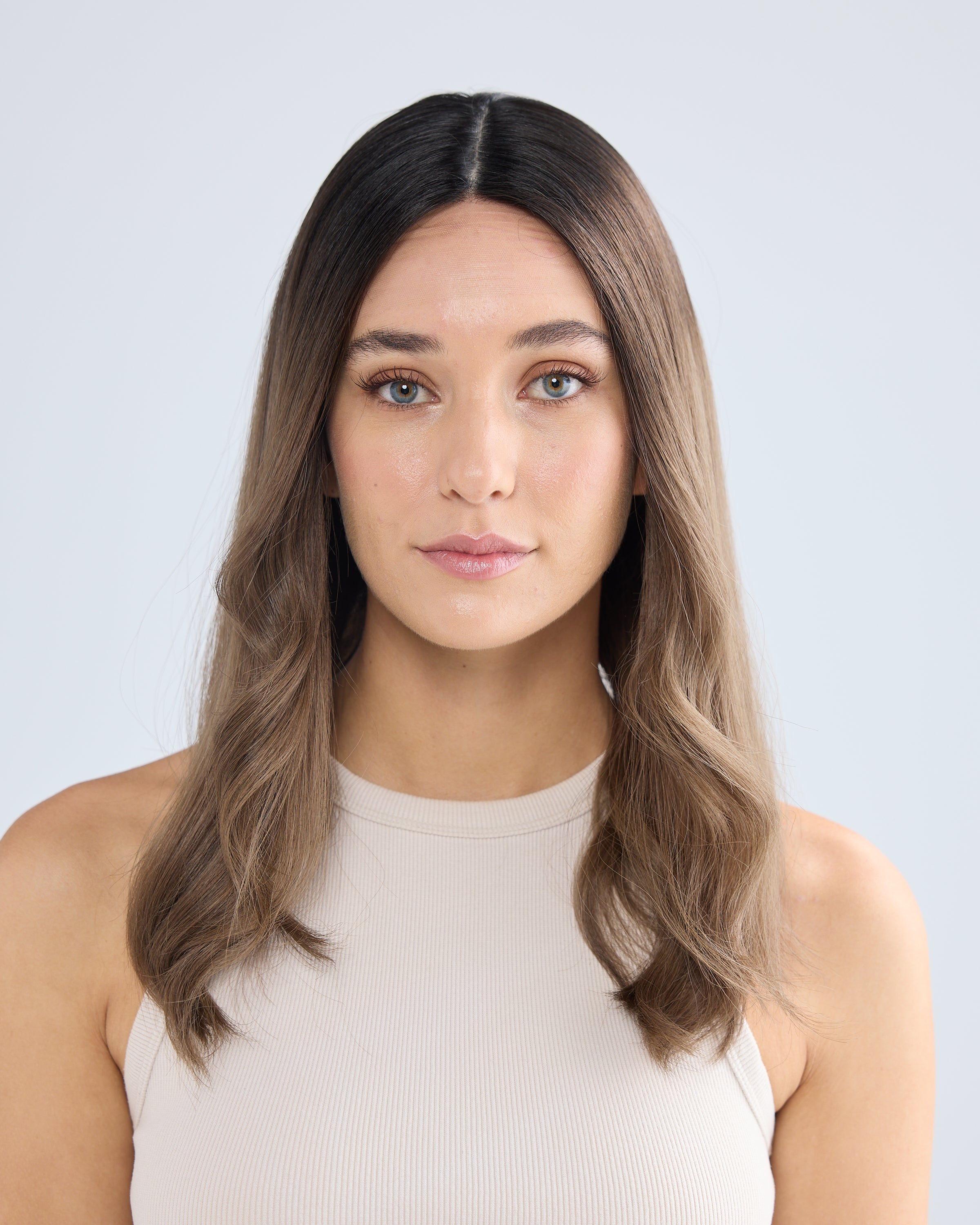 ASH BRUNETTE MELT // GAME CHANGER WIG // 20 INCHES // M CAP