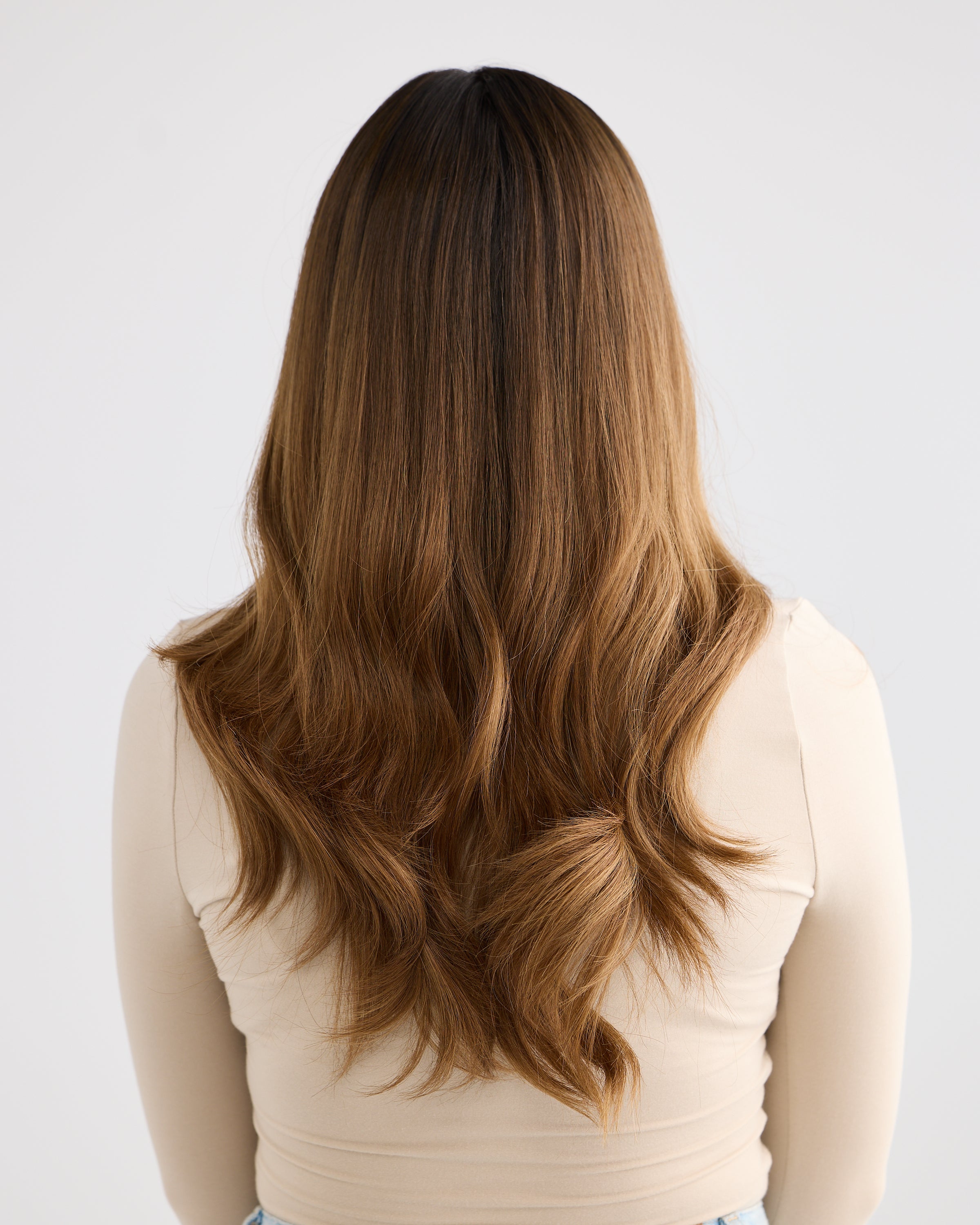 DARK MOCHA BALAYAGE // GAME CHANGER WIG // 22 INCHES // M CAP