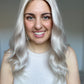 Icy Silver Blonde 7x7 18 Inches Topper